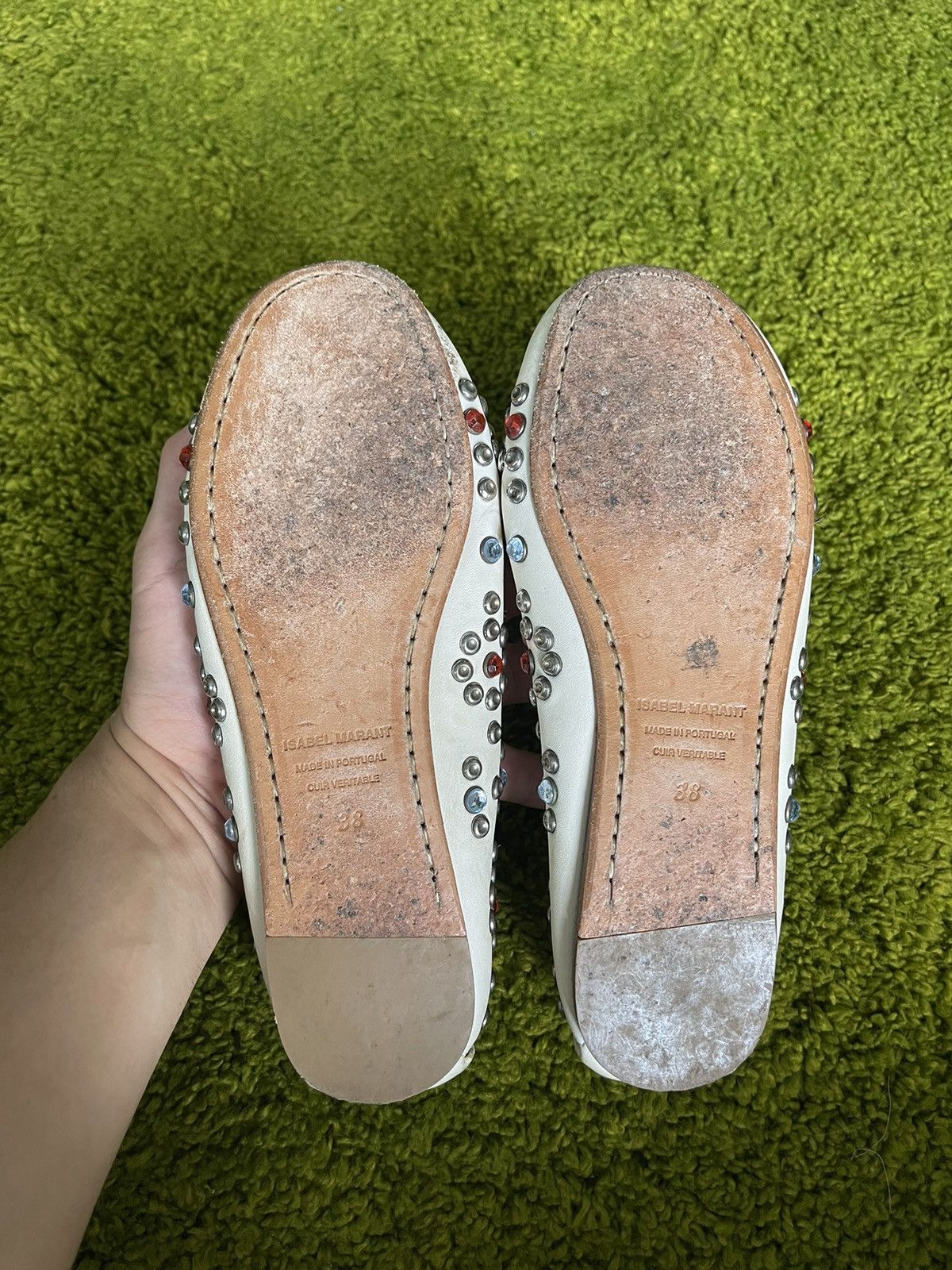 Designer × Isabel Marant × Isabel Marant Etoile Isabel Marant S/S 2013 rhinestones all around loafers shoes Size US 8 / IT 38 - 14 Thumbnail