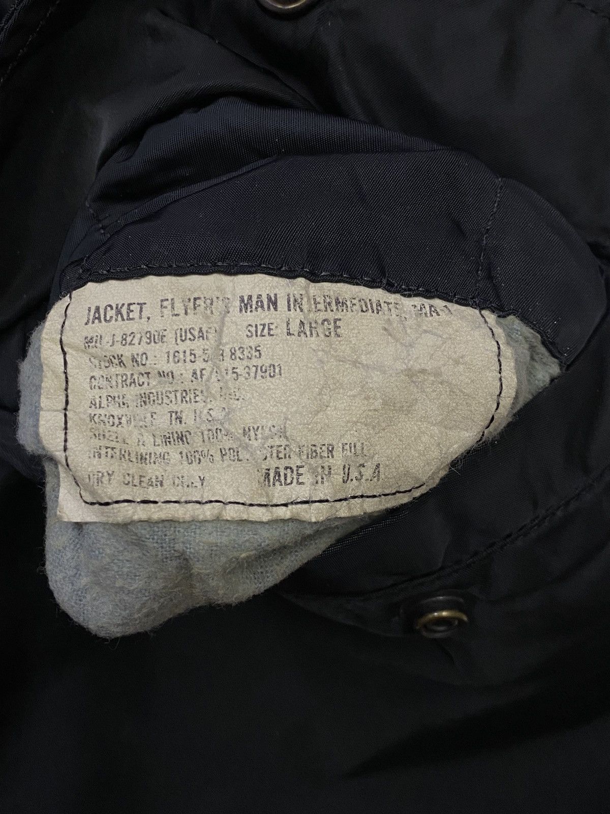 Alpha Industries Vintage 80s Alpha Industries MA-1 Flyers Jacket Size US L / EU 52-54 / 3 - 9 Thumbnail