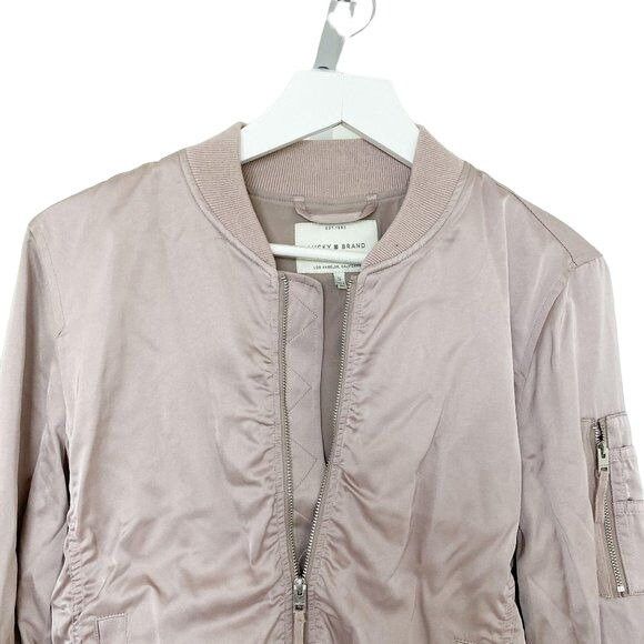 Lucky Brand Lucky Brand Dusty Pink Lightweight Bomber Jacket Size S / US 4 / IT 40 - 3 Thumbnail