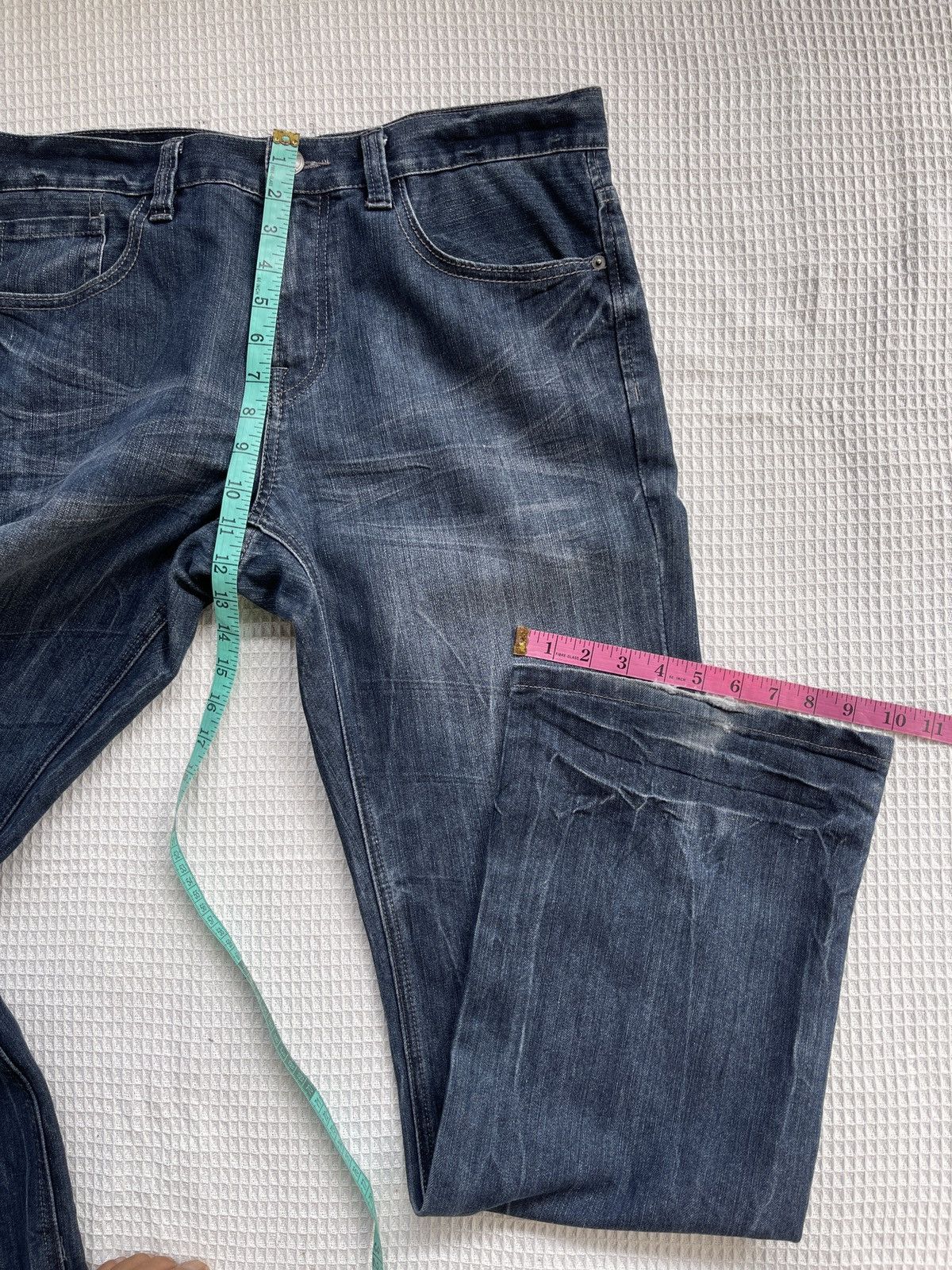Helix Rare🔥Helix Seditionaries Skulls Relaxed Boot Denim Jeans Size US 36 / EU 52 - 13 Thumbnail