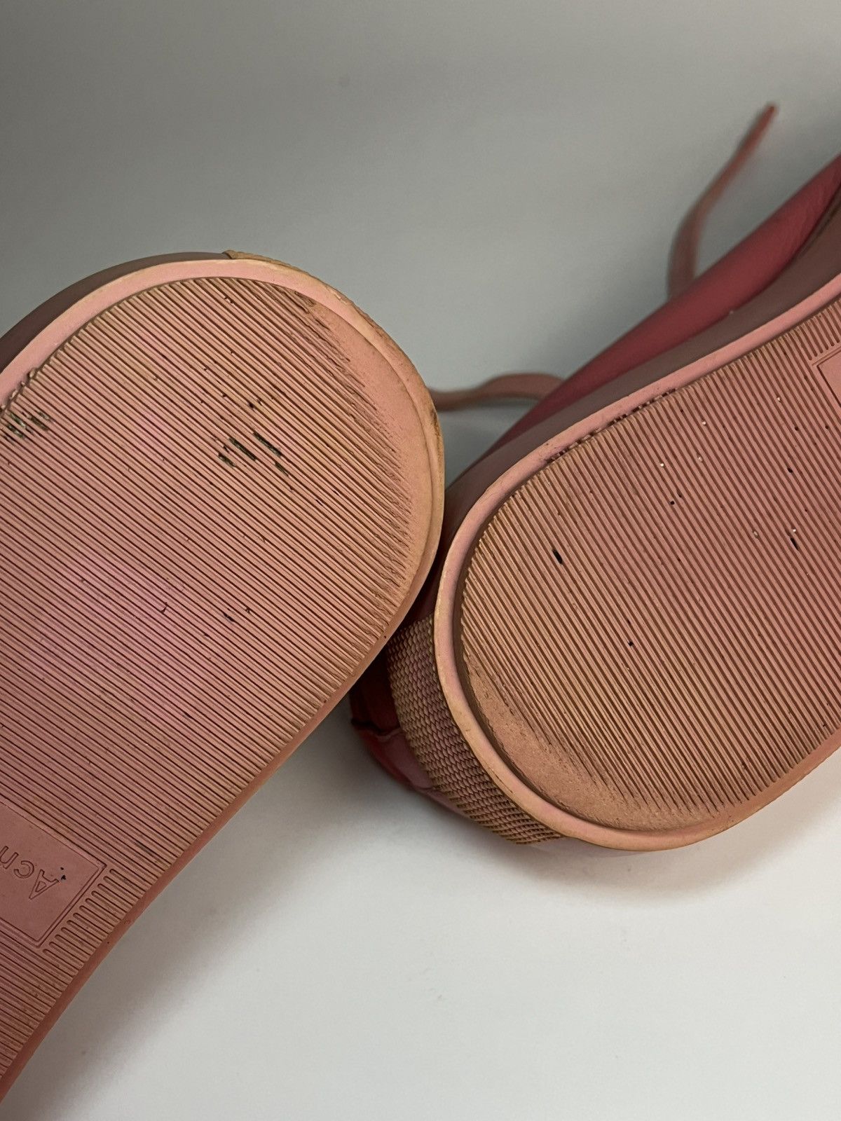 Acne Studios Acne Studios “Adriana” Face Plaque Pink Leather Low Sneakers Size US 9 / IT 39 - 11 Thumbnail