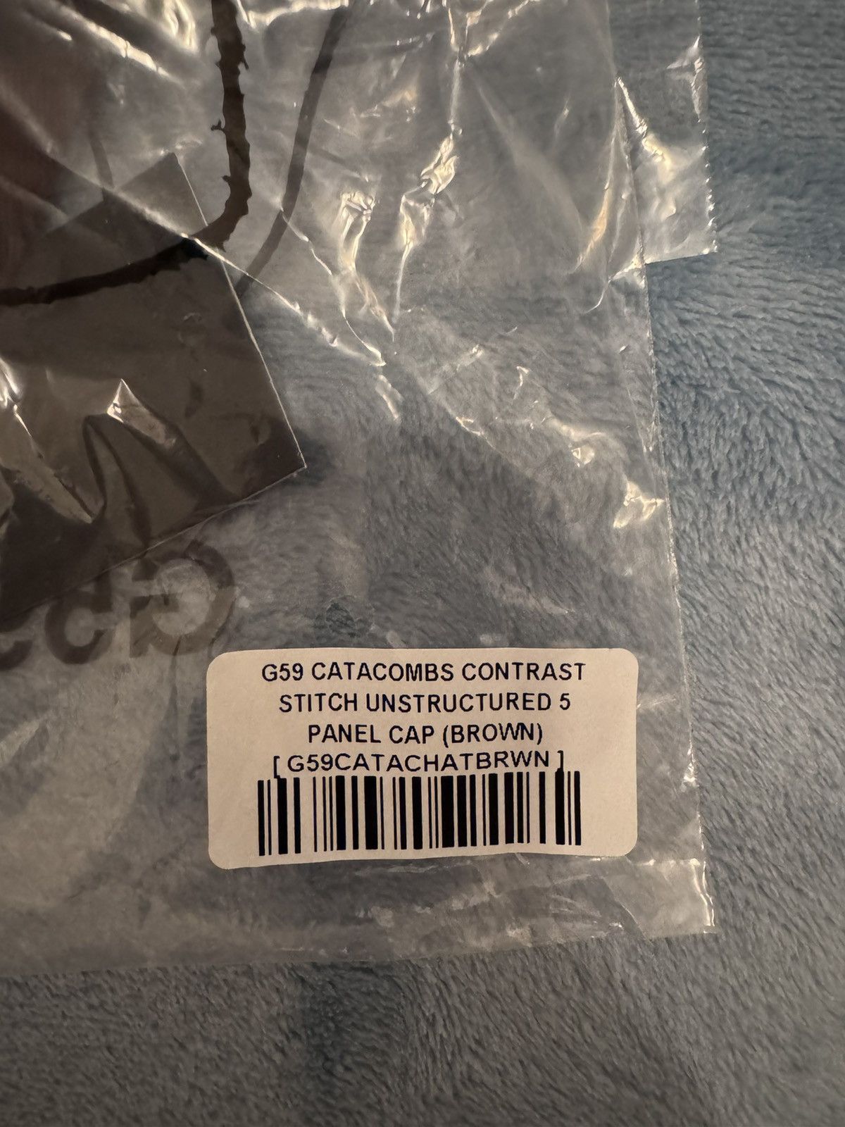 G59 Records G59 Catacombs Contrast Stitch Unstructured 5 Panel Cap Size ONE SIZE - 6 Thumbnail