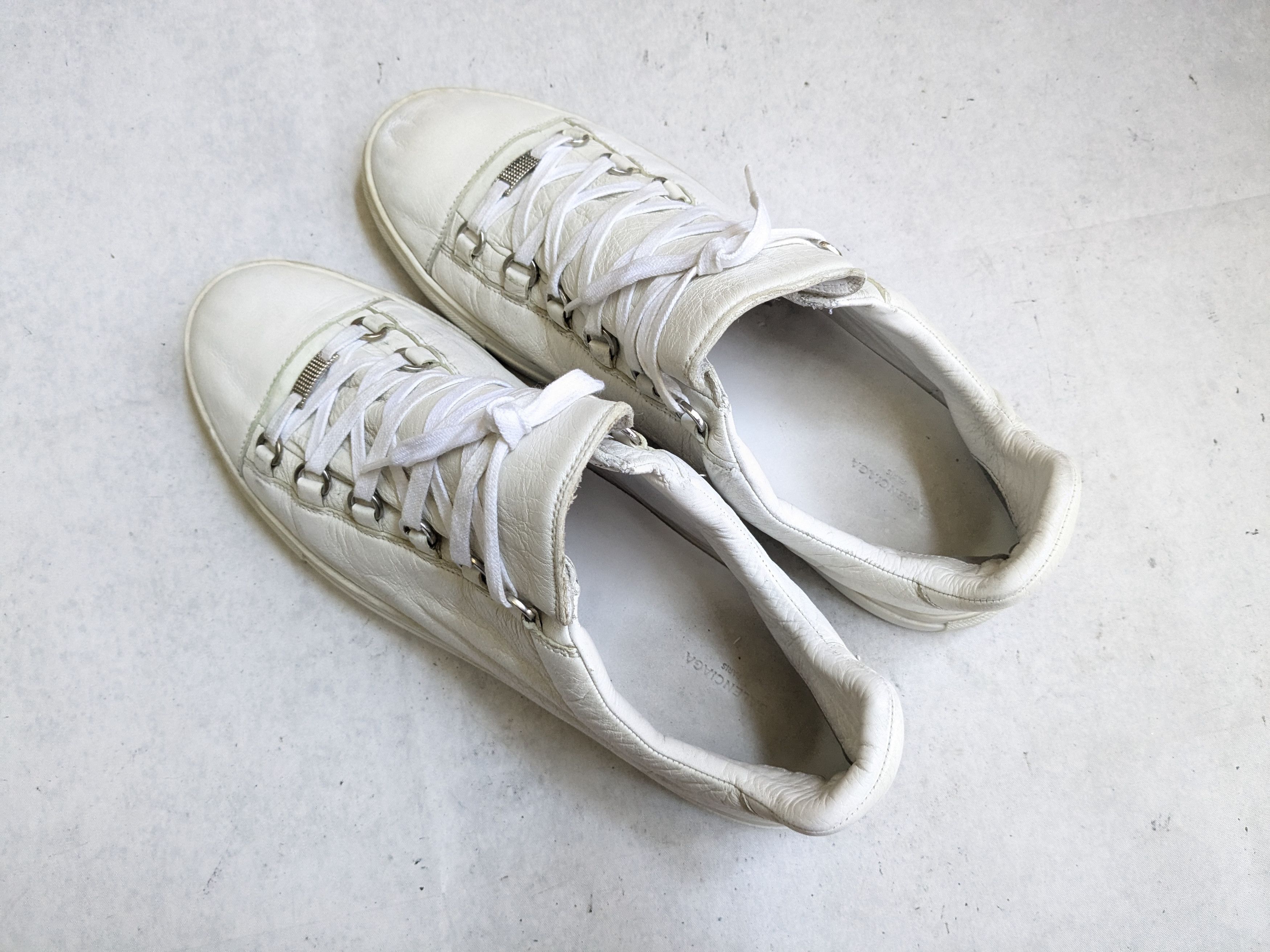 Balenciaga Balenciaga Arena Sneakers White 14 47 Low Tops Leather Size US 14 / EU 47 - 13 Thumbnail