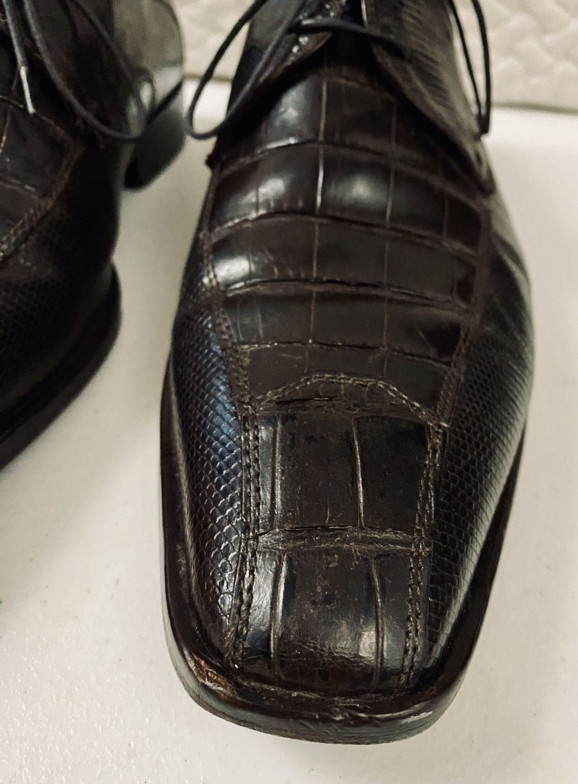 David Eden David Eden LP 36 Genuine Alligator/Lizard Skin Oxfords 10 Size US 10 / EU 43 - 8 Thumbnail