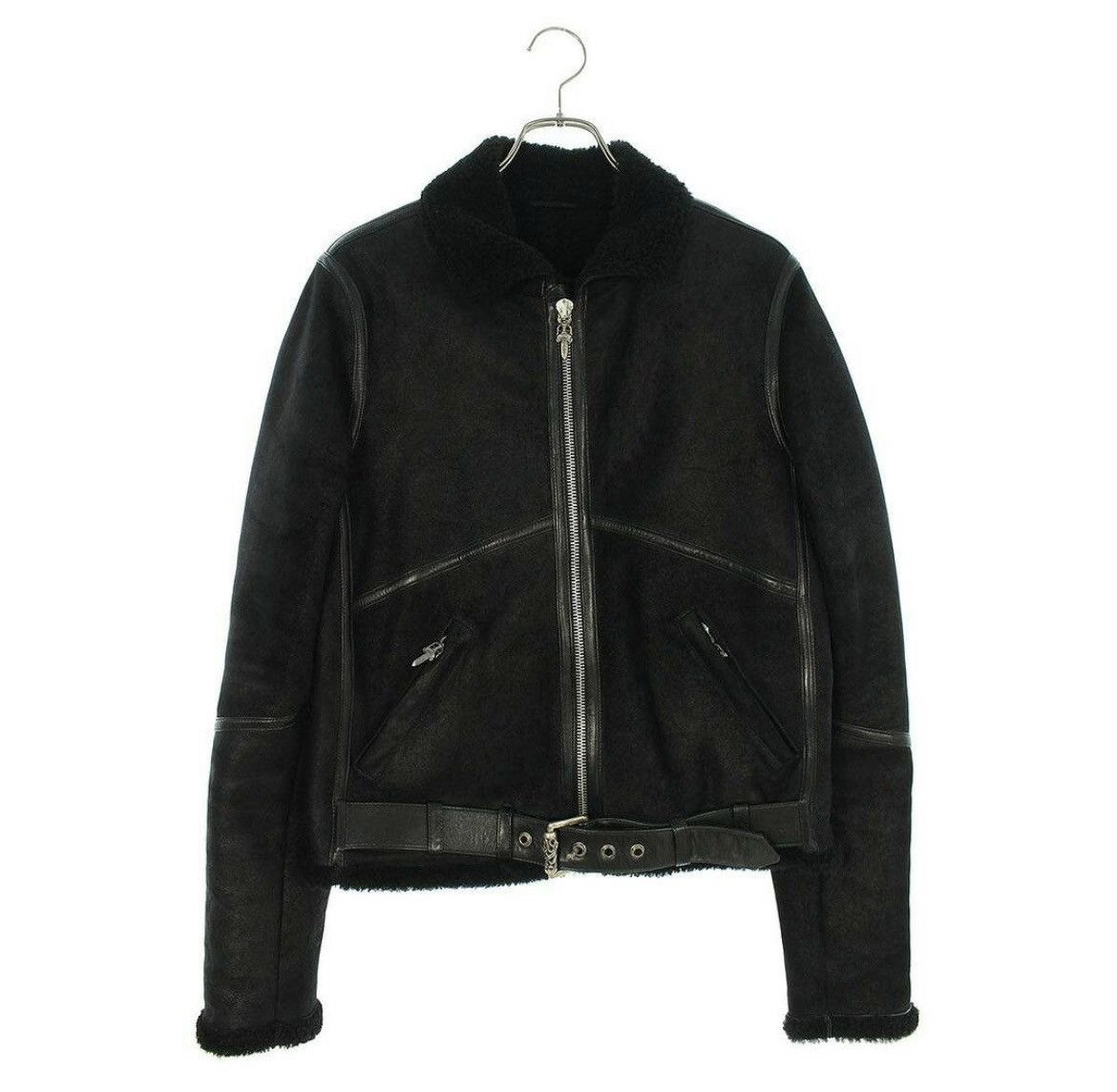 Chrome Hearts Chrome hearts Kodiak shearling fur jacket | Grailed