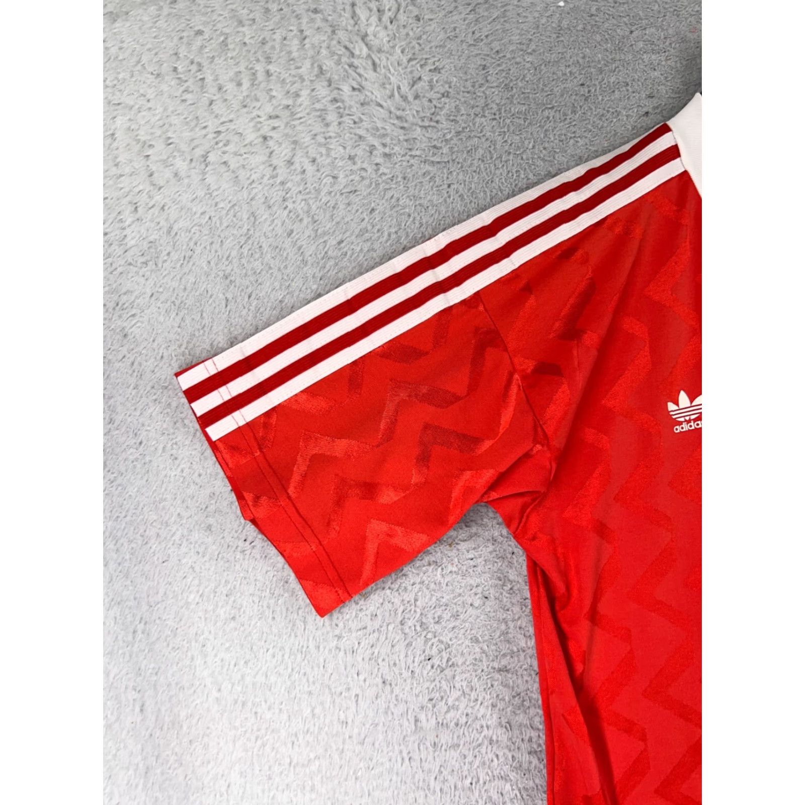 Adidas VINTAGE adidas Soccer Jersey Adult Large Red Miller Team Beer #8 Made USA Poly Size US L / EU 52-54 / 3 - 7 Thumbnail