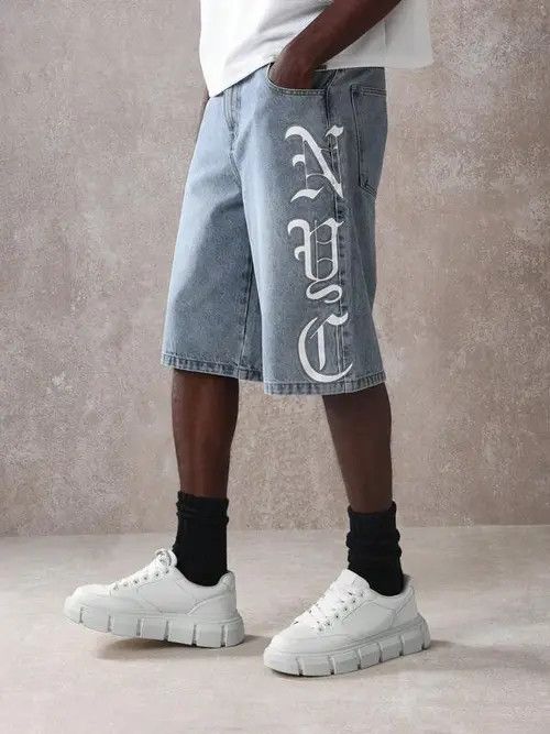 Japanese Brand VINTAGE denim jeans shorts jorts Y2K DRIP Size US 34 / EU 50 - 1 Thumbnail