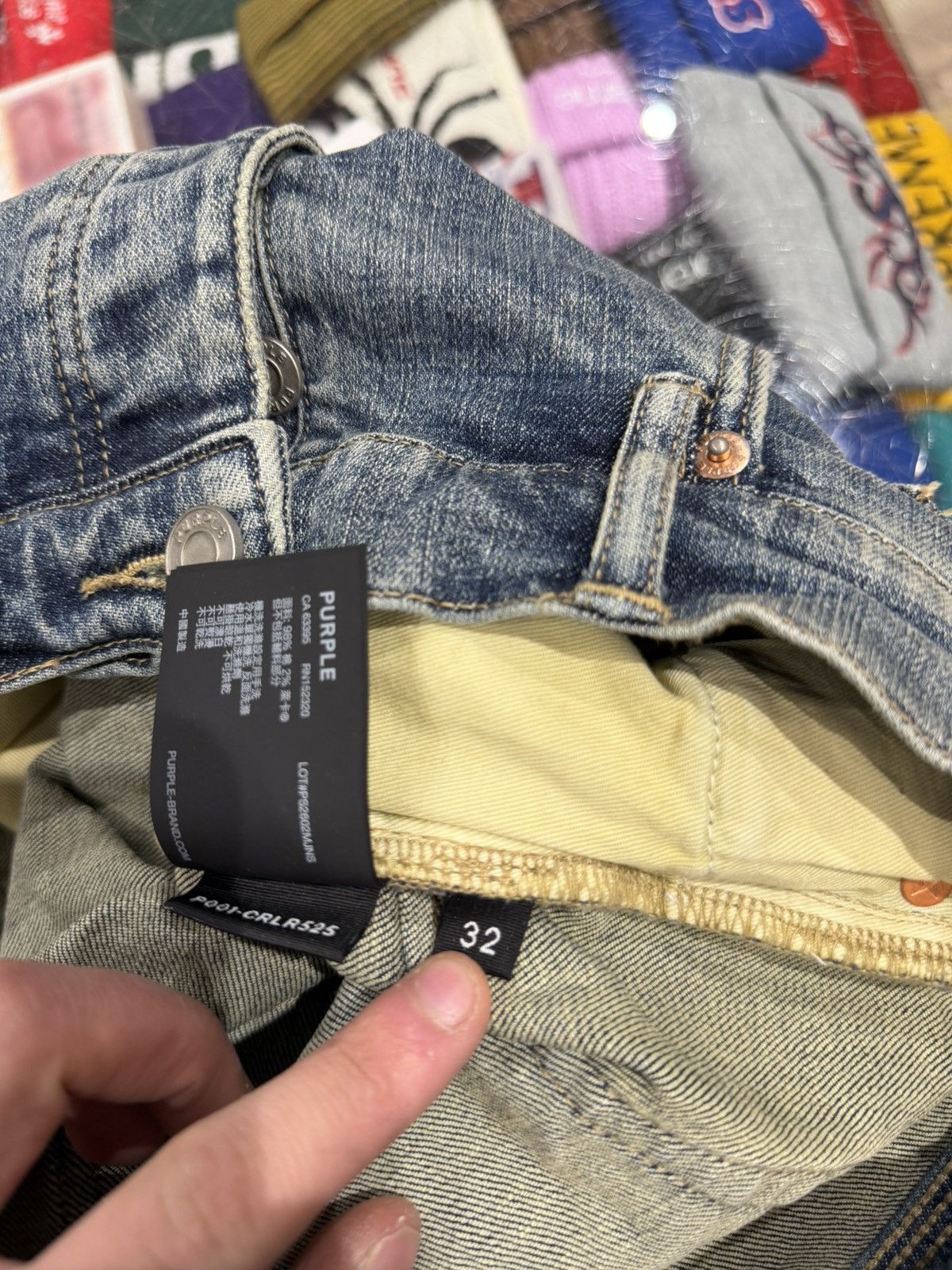 Purple Brand Purple Brand Slashed Paint Jeans Size: 32 Size US 32 / EU 48 - 14 Thumbnail