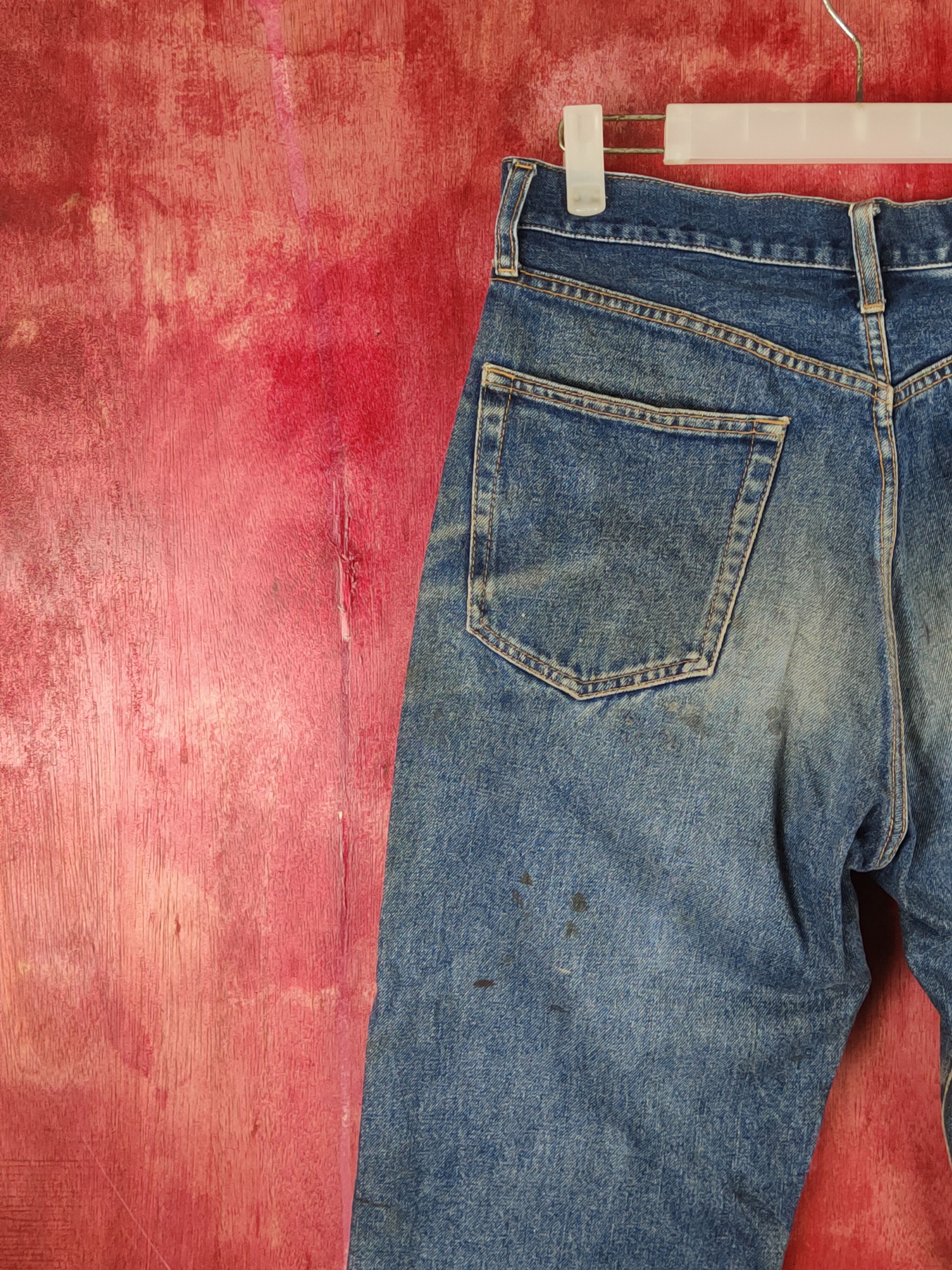 Japanese Brand UCW Dark Blue Faded Distressed Ripped Jeans #S1775 Size US 30 / EU 46 - 10 Thumbnail
