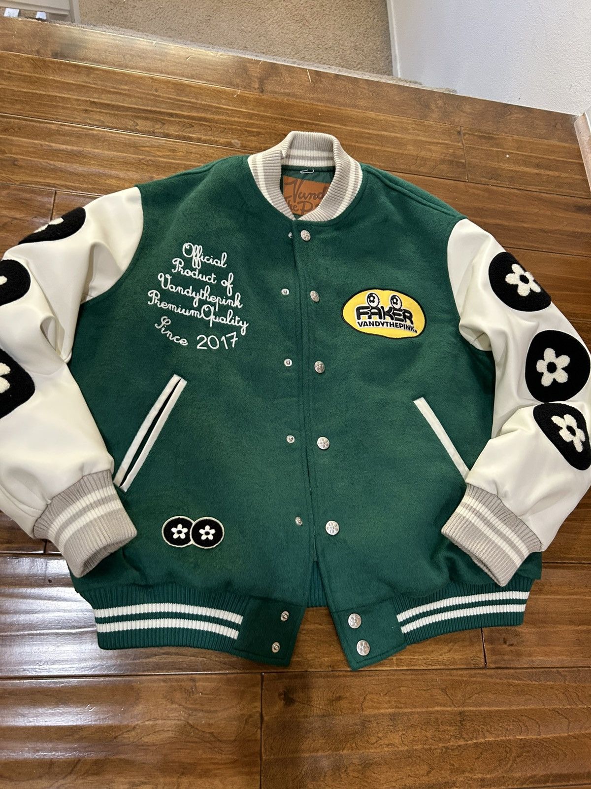Vandy The Pink Varsity Jacket | Grailed
