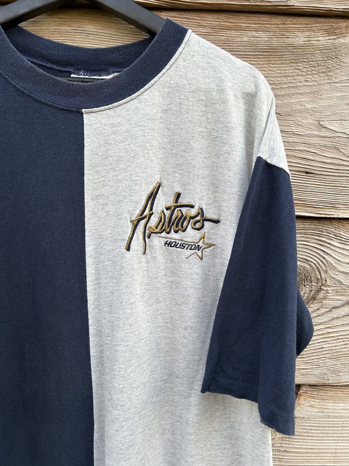 MLB 90s Vintage Crable Houston Astros MLB Single Stitch T-Shirt Size US L / EU 52-54 / 3 - 2 Thumbnail