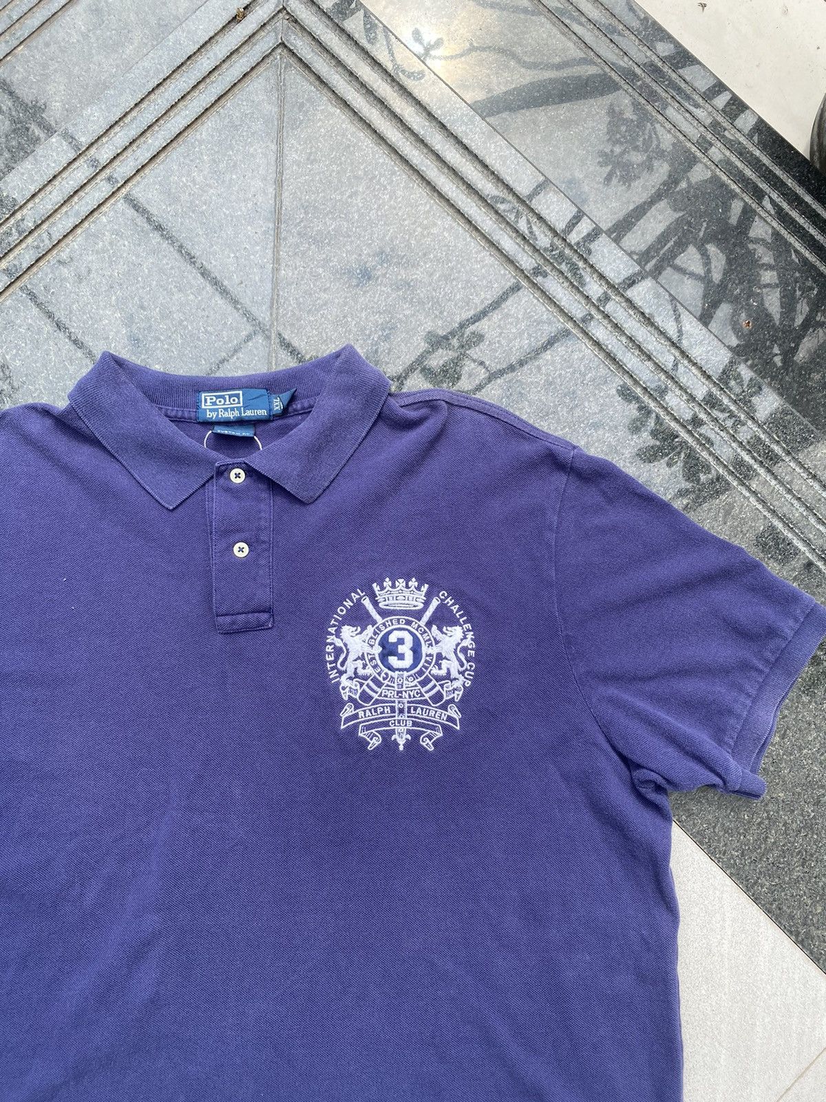 Polo Ralph Lauren × Vintage 90S POLO RL RARE BIG LOGO RETRO Y2K TEE TSHRIST Size US XXL / EU 58 / 5 - 2 Thumbnail