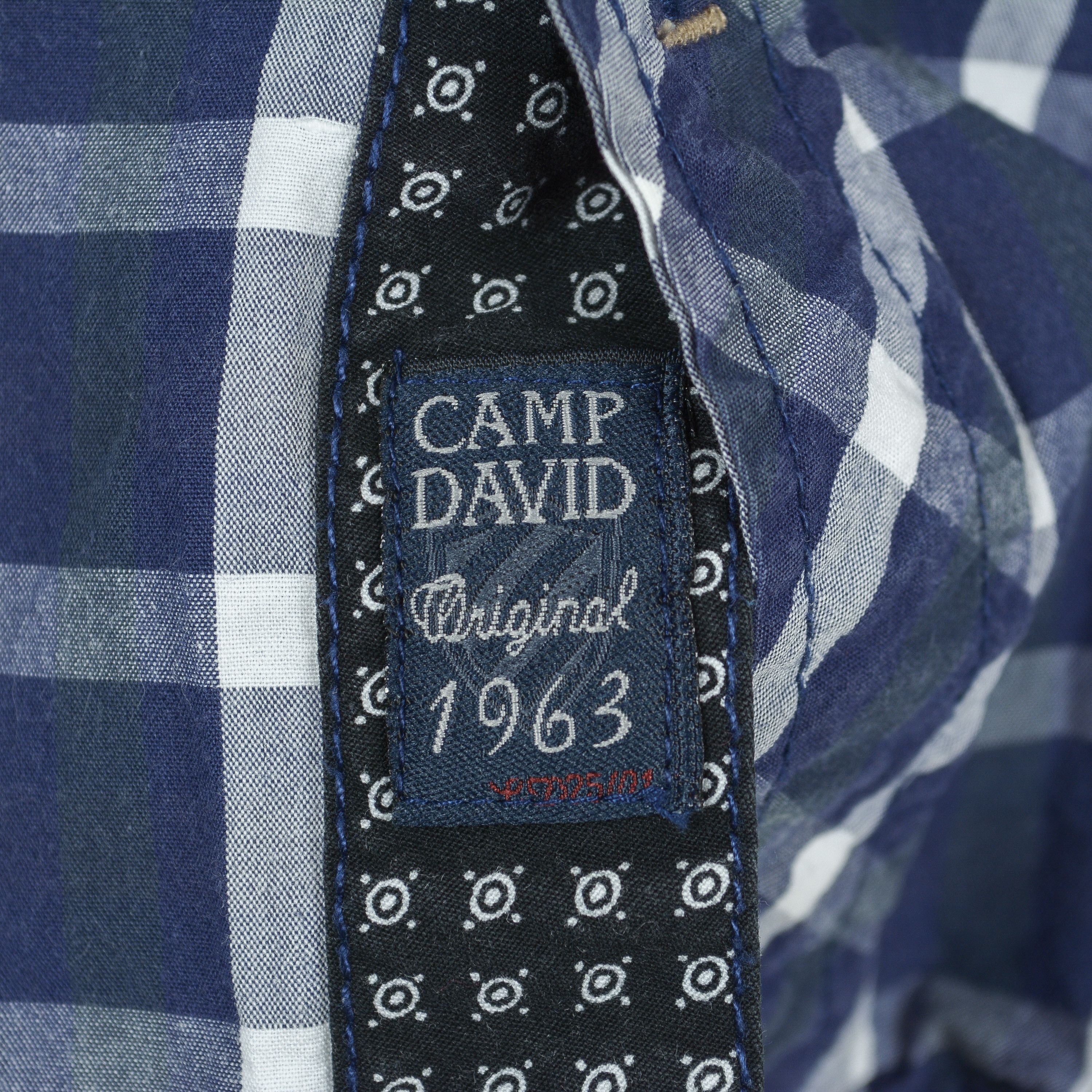 Camp David Men Shirt Muscle Fit High Quality Casual Button Cotton Check Size US L / EU 52-54 / 3 - 9 Thumbnail