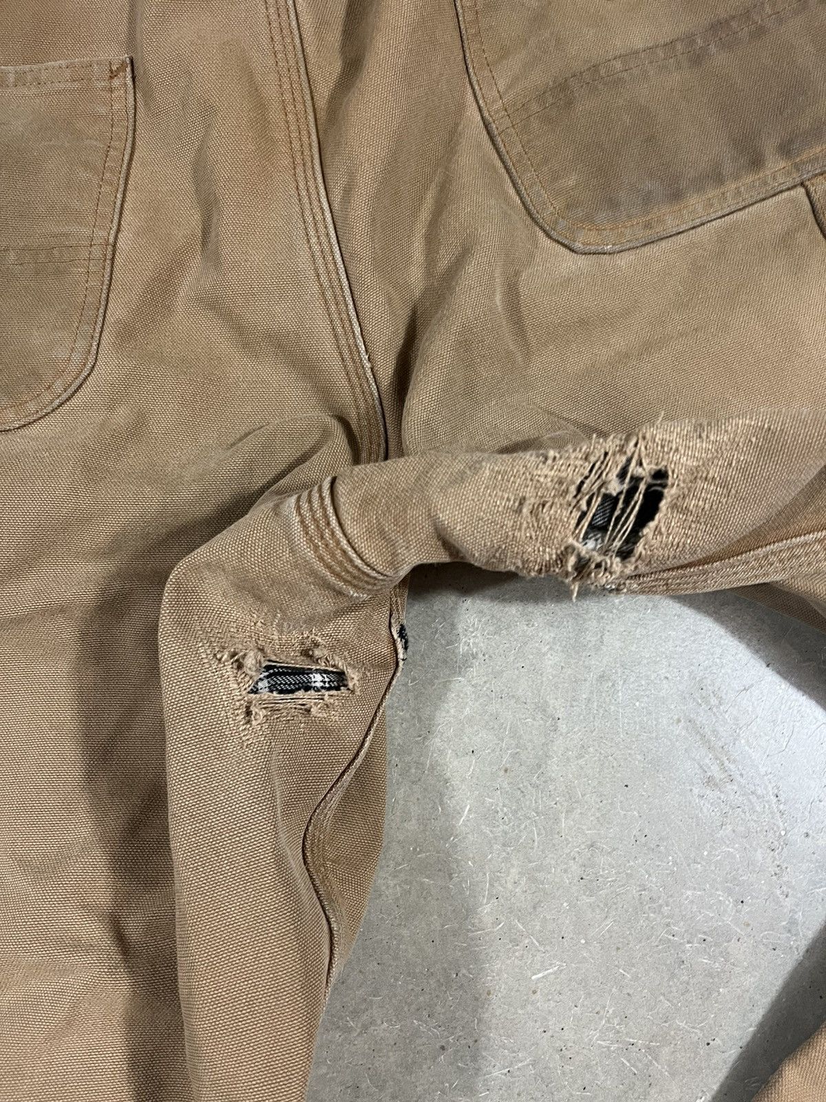 Carhartt Carhartt B111 BRN Flannel Lined Work Pants Faded Brown Size US 38 / EU 54 - 6 Thumbnail
