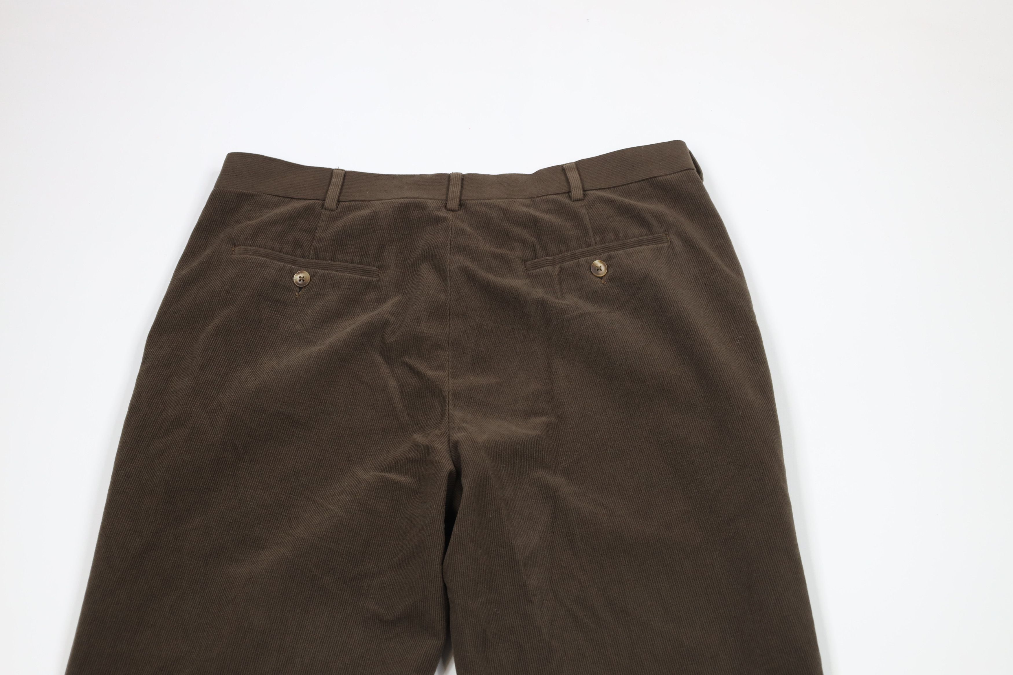Vintage Vintage 90s Streetwear Wide Leg Corduroy Chino Pants Brown Size US 36 / EU 52 - 8 Thumbnail