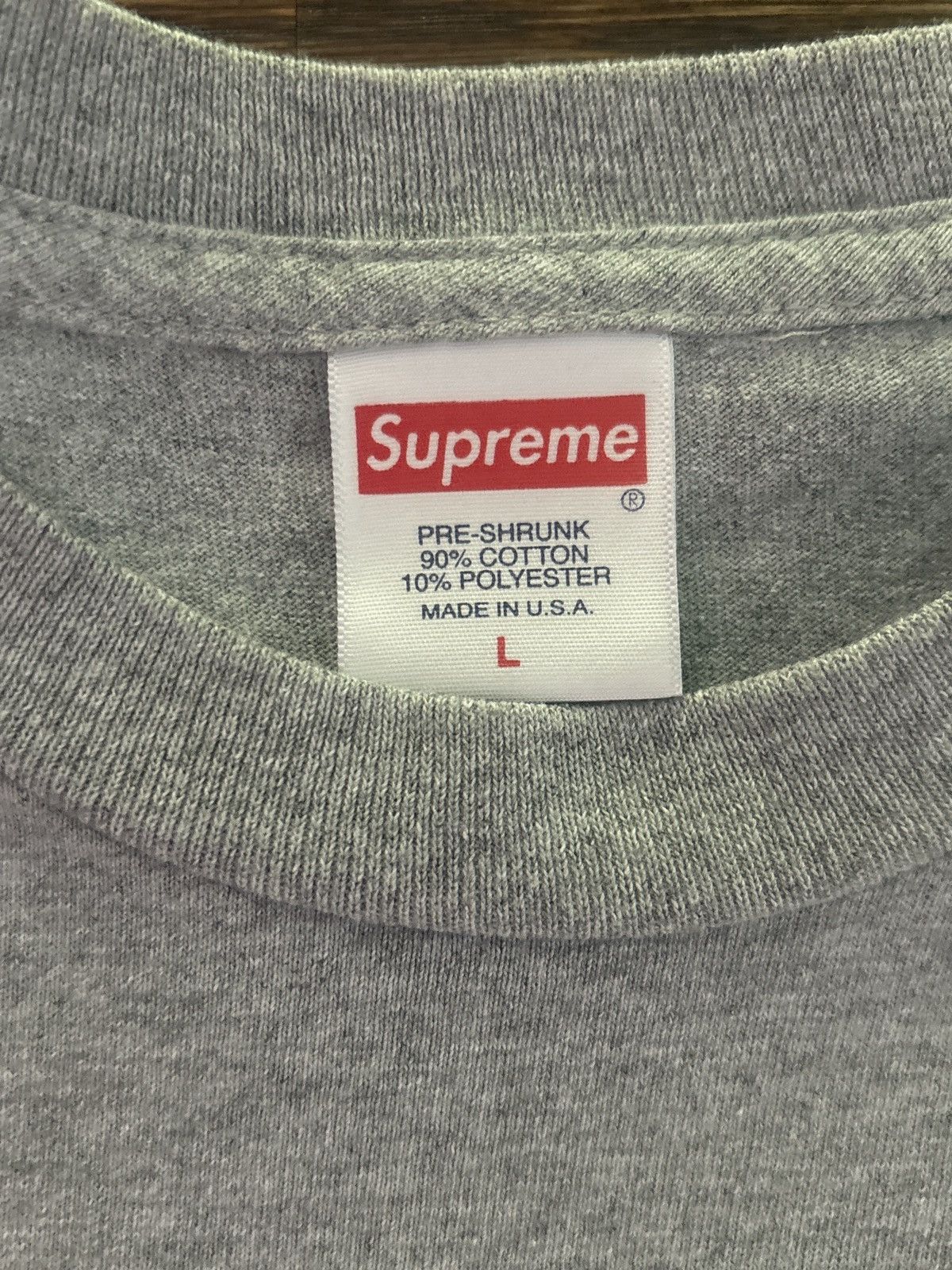 Supreme Supreme grey long sleeve shirt - Faces Size US L / EU 52-54 / 3 - 2 Thumbnail