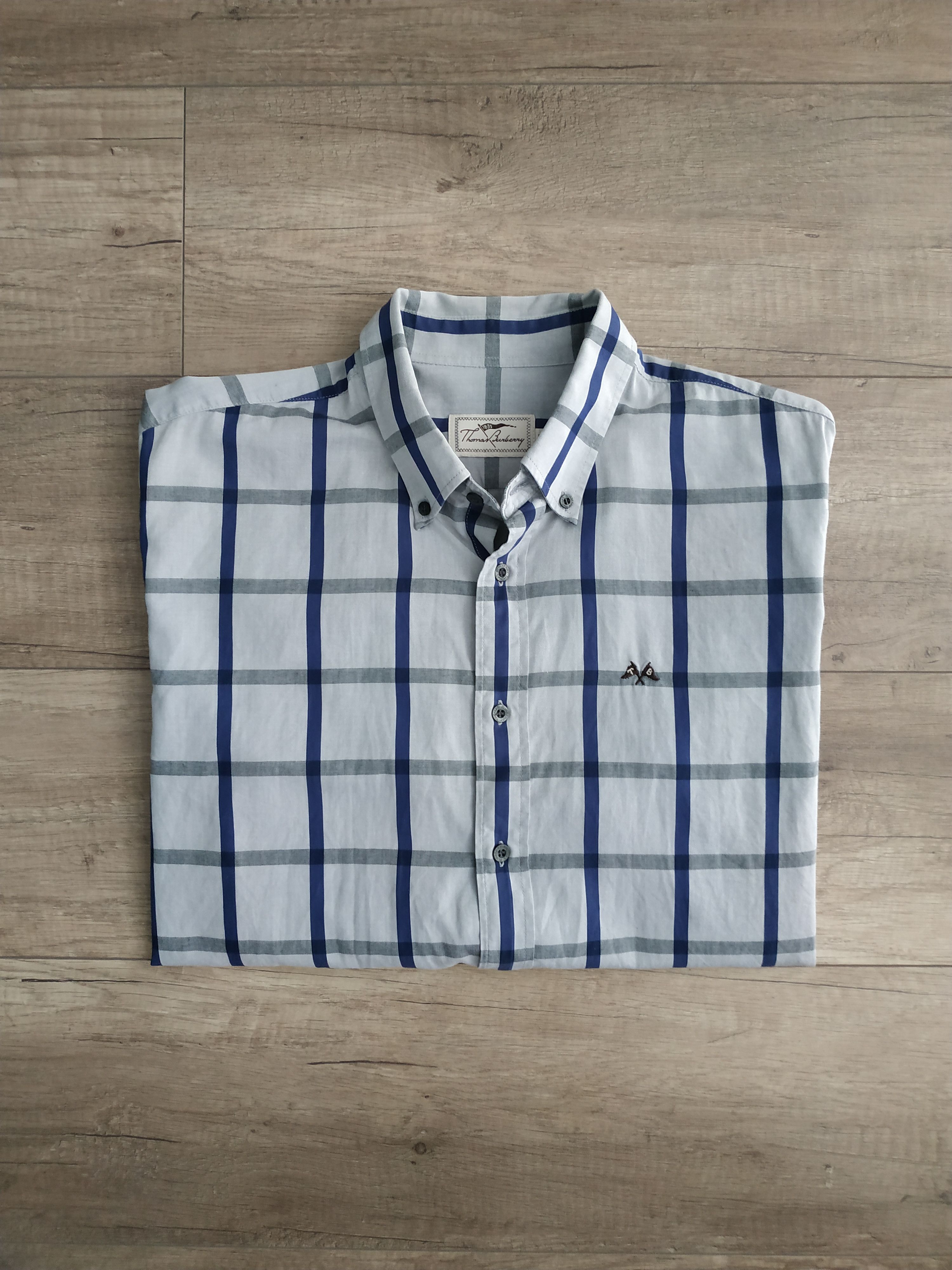 Burberry Burberry Men's Vintage 90's Checkered Button Up Shirt, s. XL Size US XL / EU 56 / 4 - 3 Thumbnail