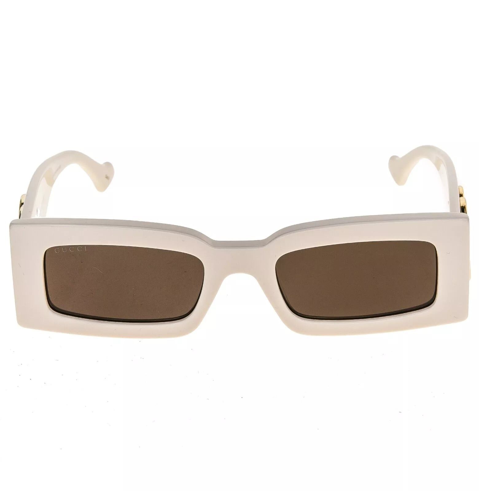 Gucci GUCCI 1425 Ivory Brown Narrow Gg1425S Sunglasses 004 Size ONE SIZE - 5 Thumbnail