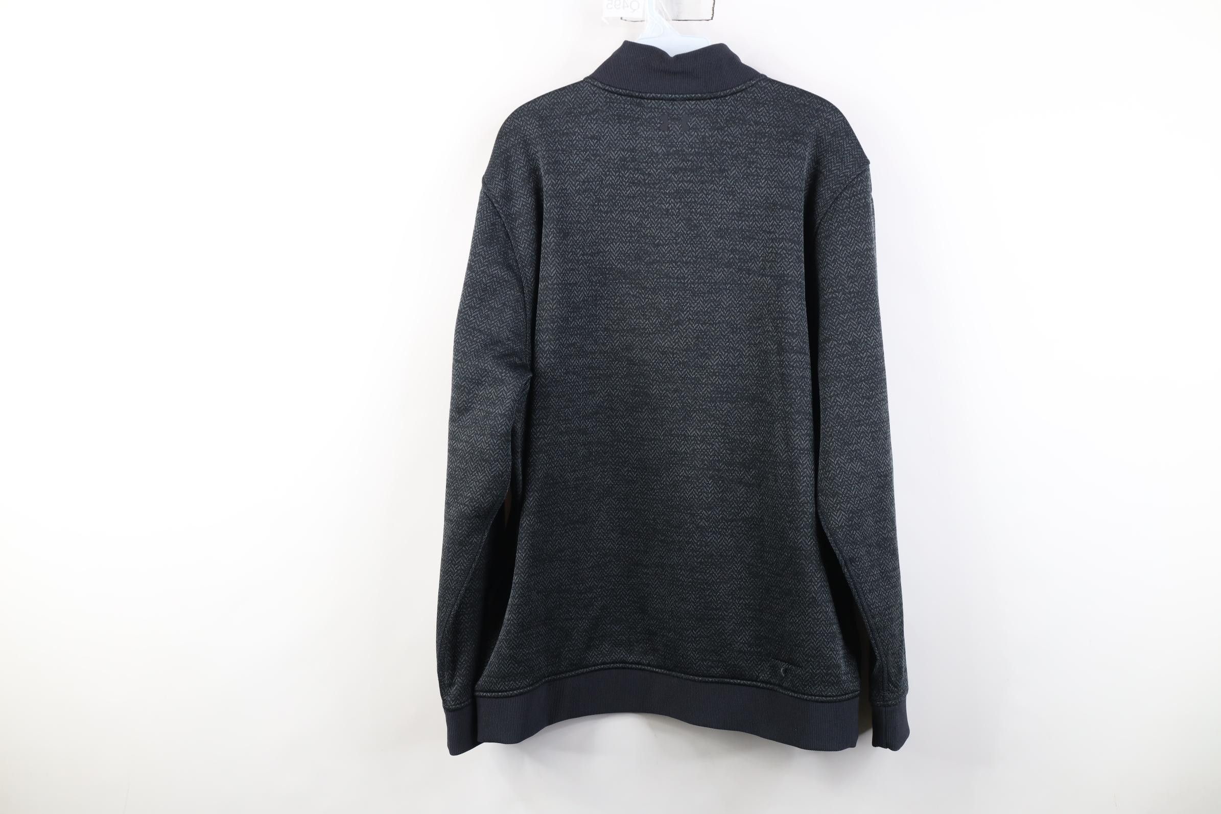 Under Armour Under Armour ColdGear Herringbone 1/4 Zip Pullover Sweater Size US XL / EU 56 / 4 - 12 Thumbnail
