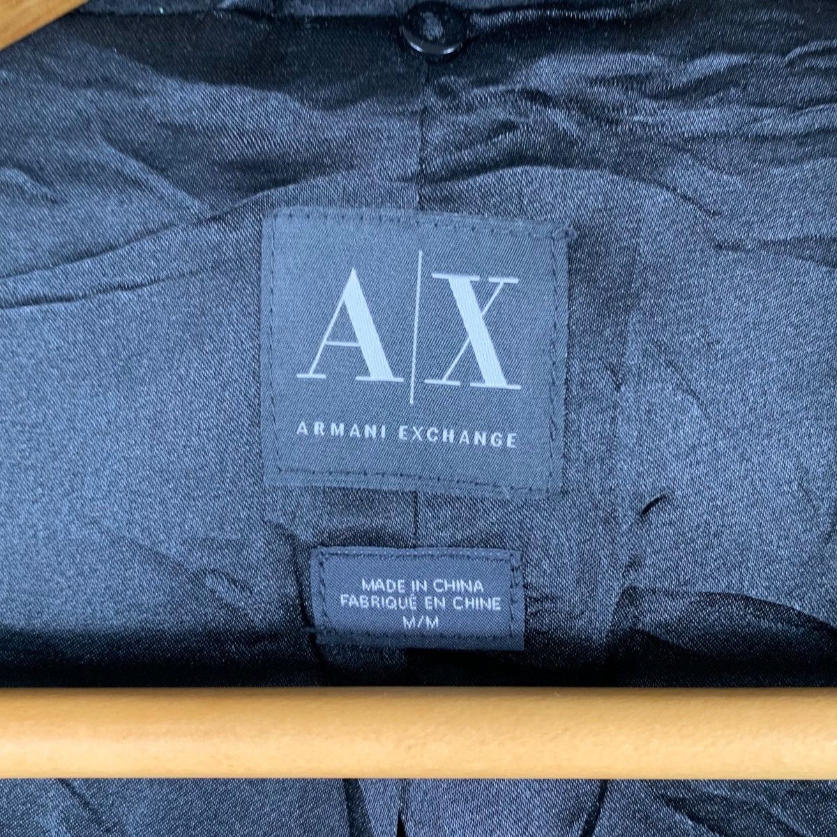 Armani × Armani Exchange ARMANI EXCHANGE Italy Black Wool Long Winter Coat Size US M / EU 48-50 / 2 - 5 Thumbnail
