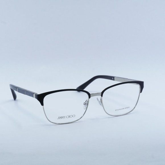 Jimmy Choo Jimmy Choo JC192 0003 00 Eyeglasses Matte Black/Silver 54mm Size ONE SIZE - 3 Thumbnail