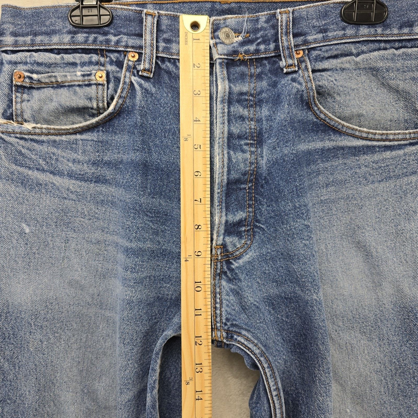 Levi's Vtg Levis 501xx Jeans 36x30 (Fits 34x29 Distressed Whiskers Size US 34 / EU 50 - 15 Thumbnail