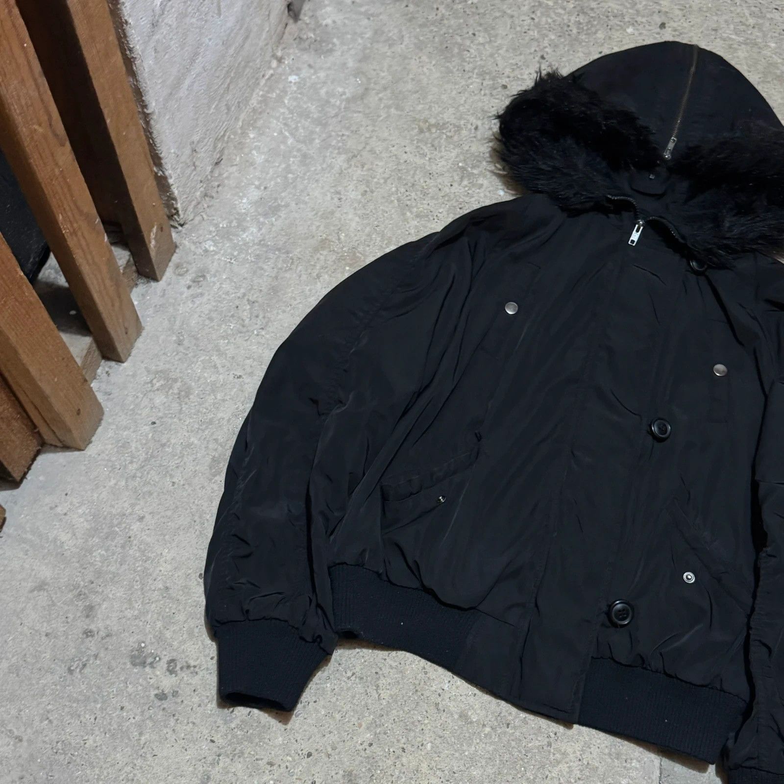 Vintage Fur split hood bomber bomber Size US M / EU 48-50 / 2 - 3 Thumbnail