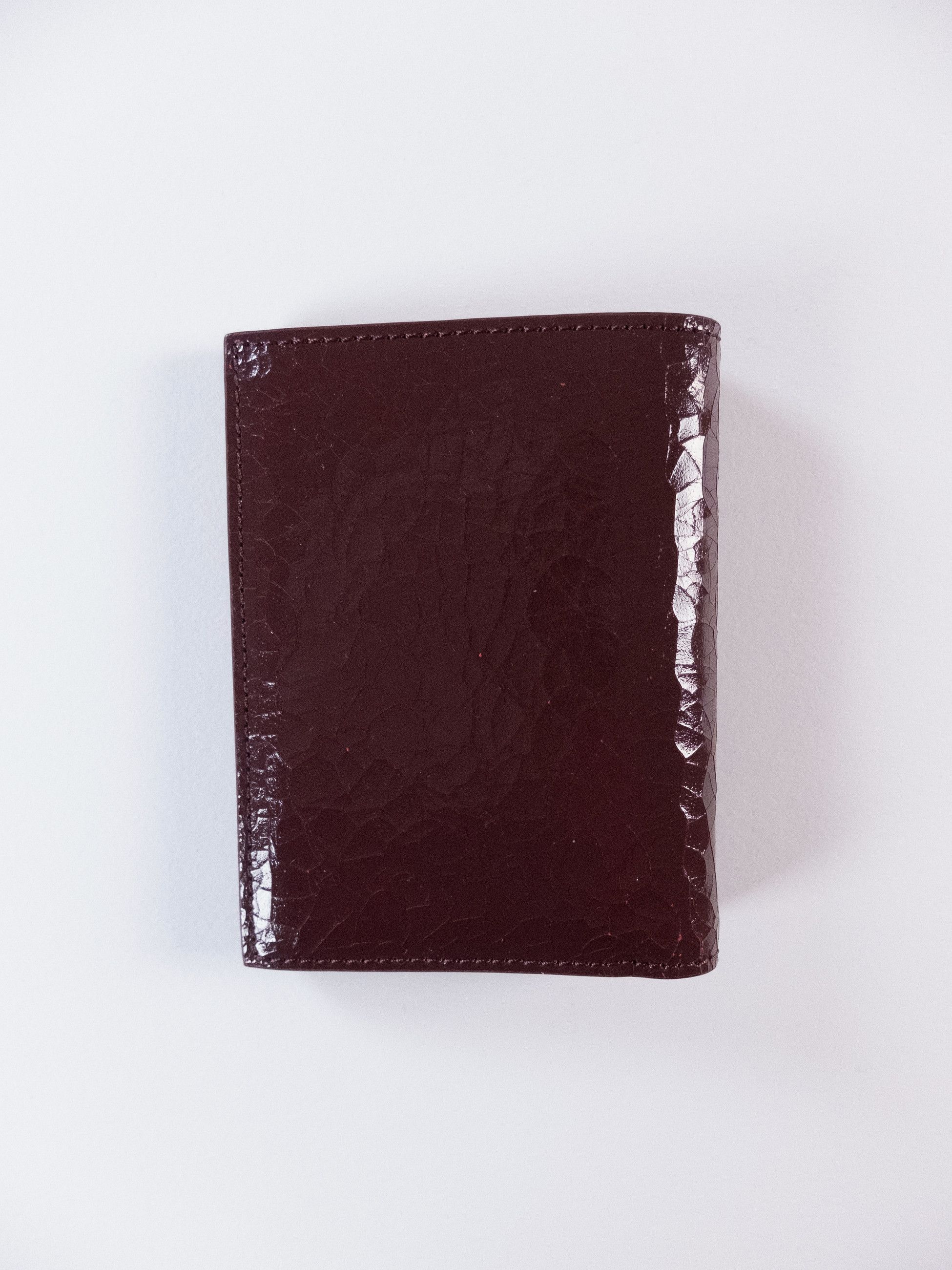 Alexander McQueen ALEXANDER MCQUEEN red cracked leather bifold card holder Size ONE SIZE - 3 Thumbnail