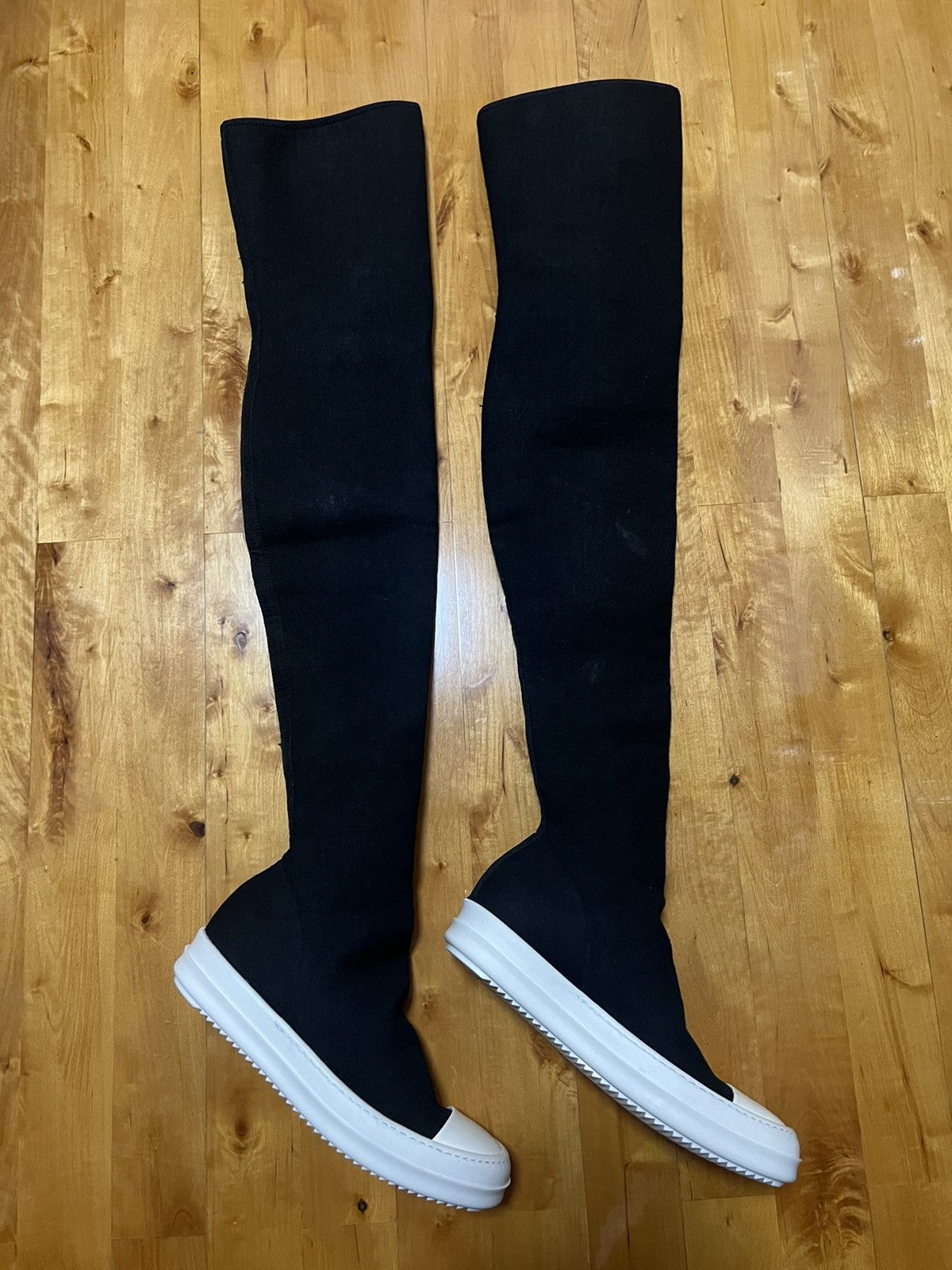 Rick Owens × Rick Owens Drkshdw Rick owens drkshdw thigh high stocking ramones sz 38 Size US 8 / IT 38 - 4 Thumbnail