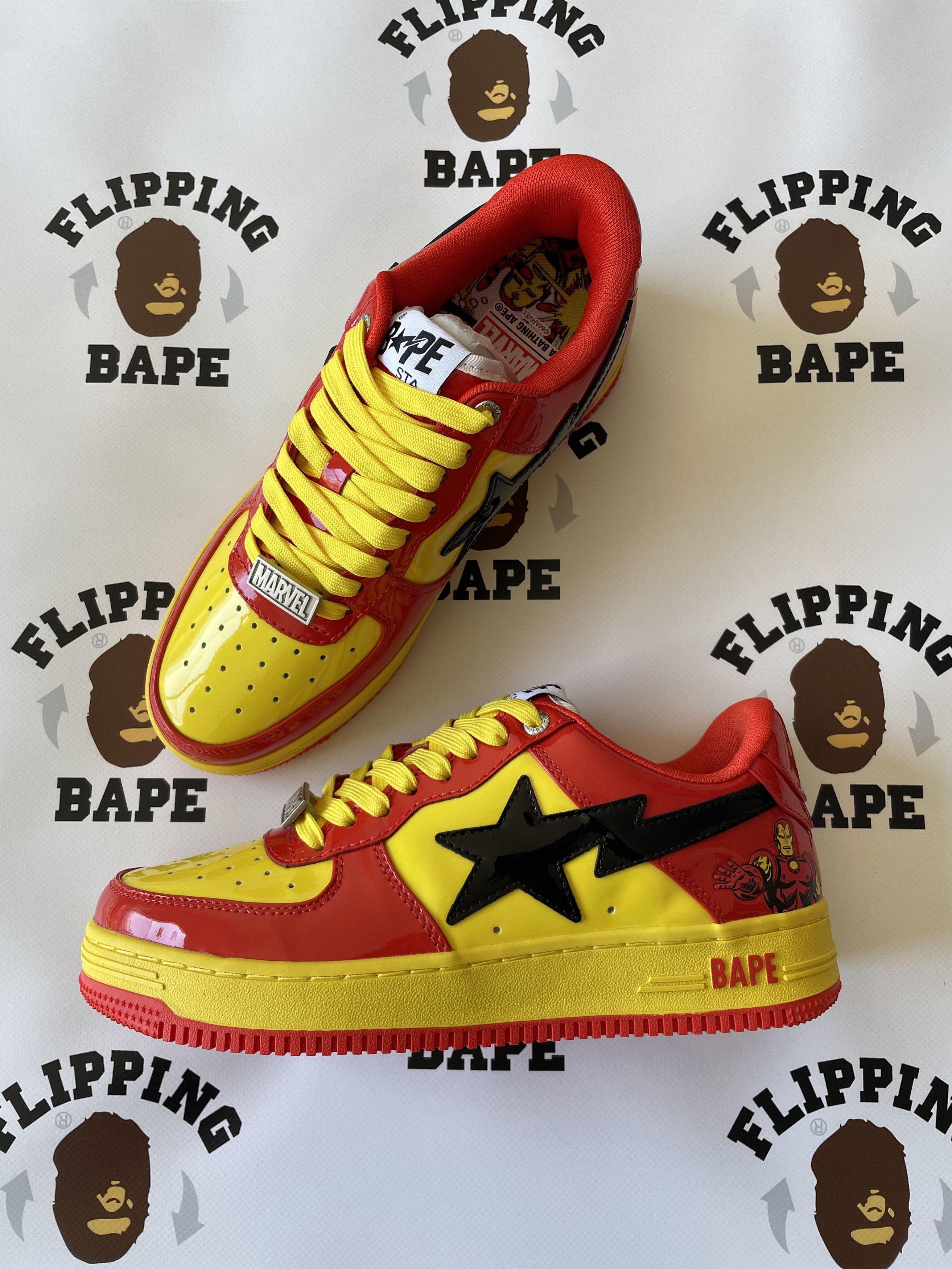Bape MARVEL BAPE STA IRON MAN Size US 7 / EU 40 - 1 Thumbnail