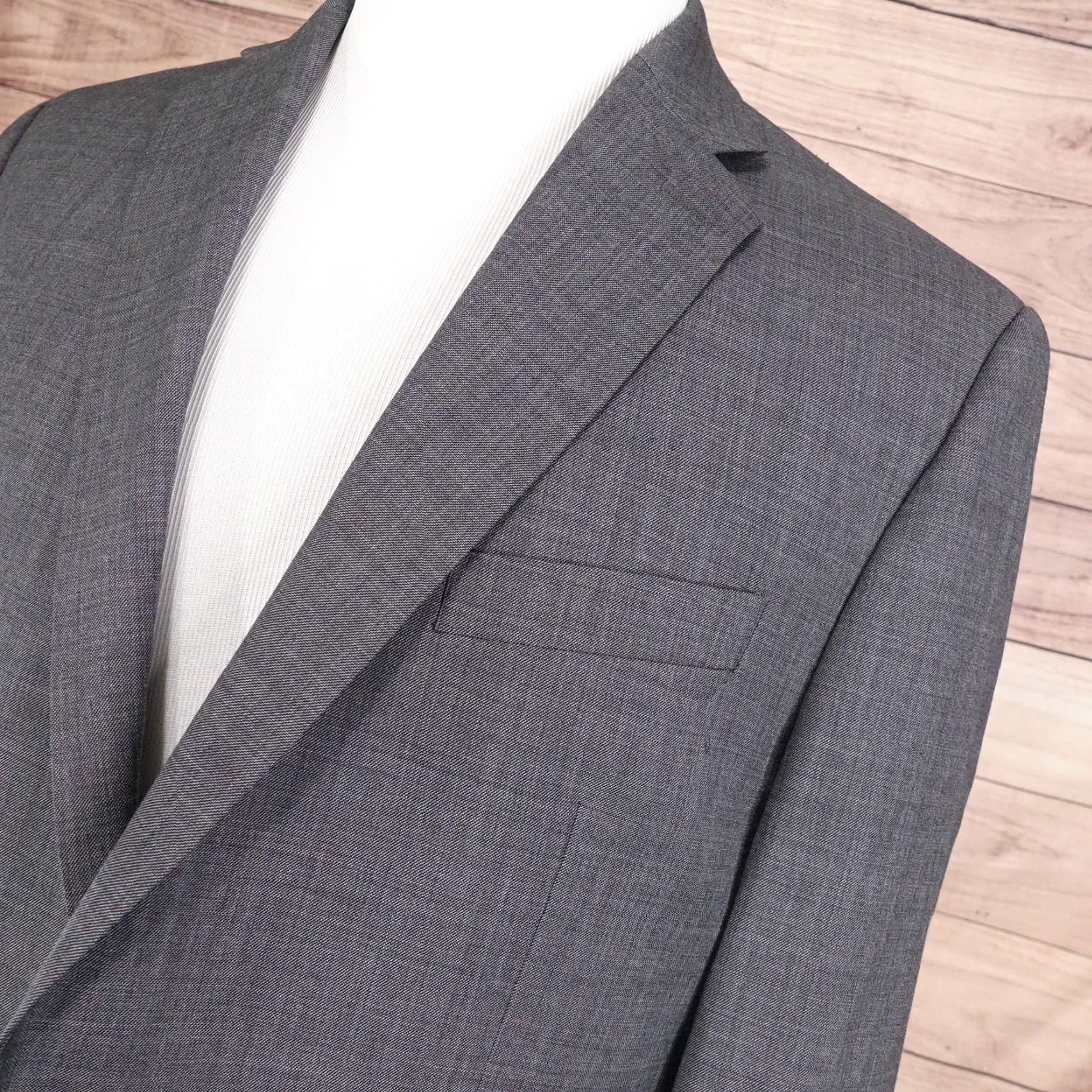 Ralph Lauren Lauren Ralph Lauren Suit Jacket Men's Size 42 Gray Wool Blazer 2 Button Business Casual Size 42R - 2 Thumbnail