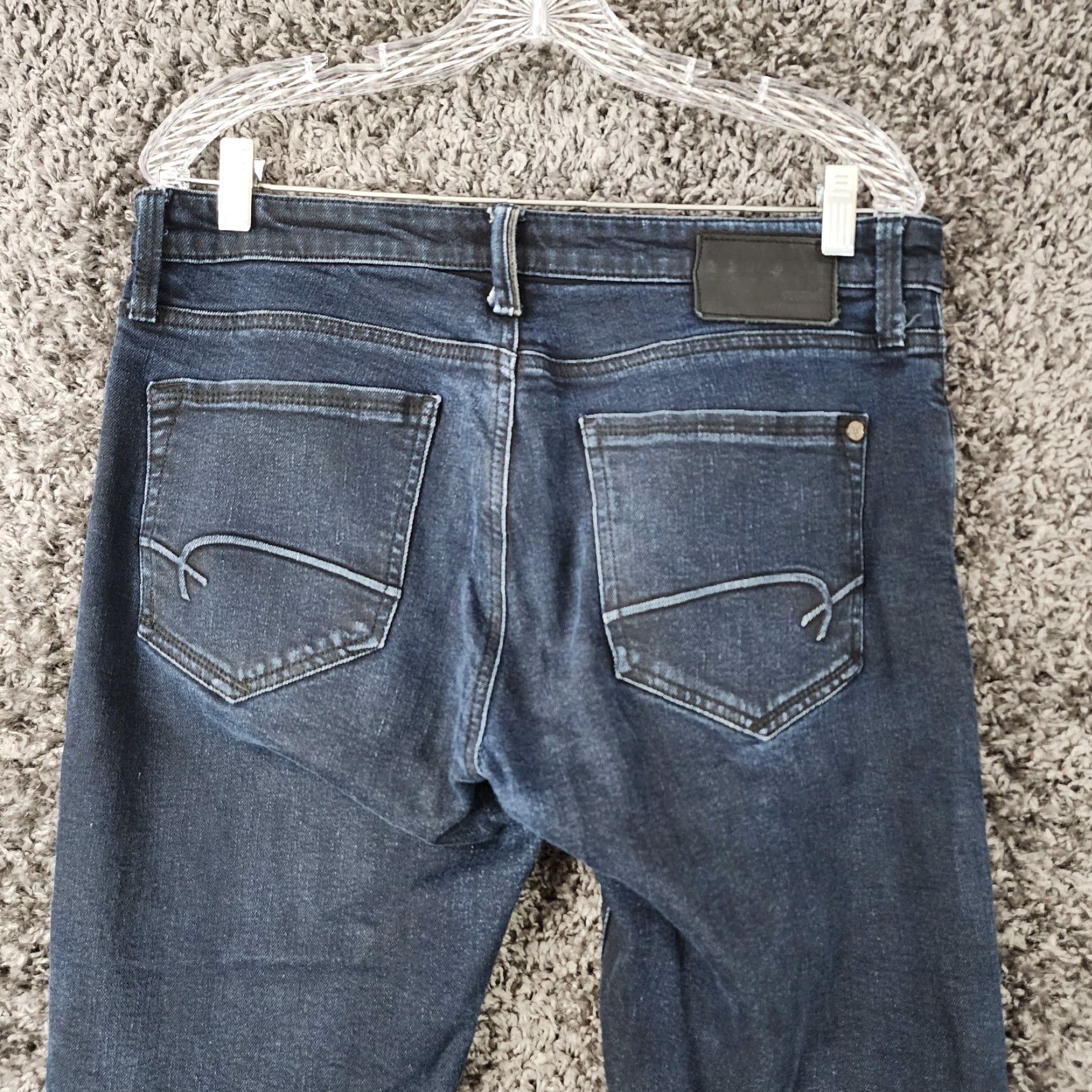 Mavi MAVI Dark Wash Straight Leg Jeans Size 33x32 Mens Blue Size US 33 - 7 Thumbnail