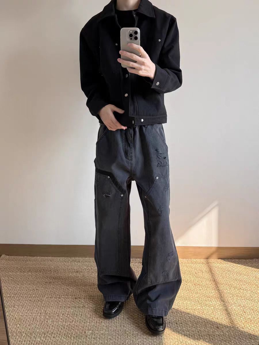 Other Street-style Washed Casual Work Pants Size US 30 / EU 46 - 2 Thumbnail