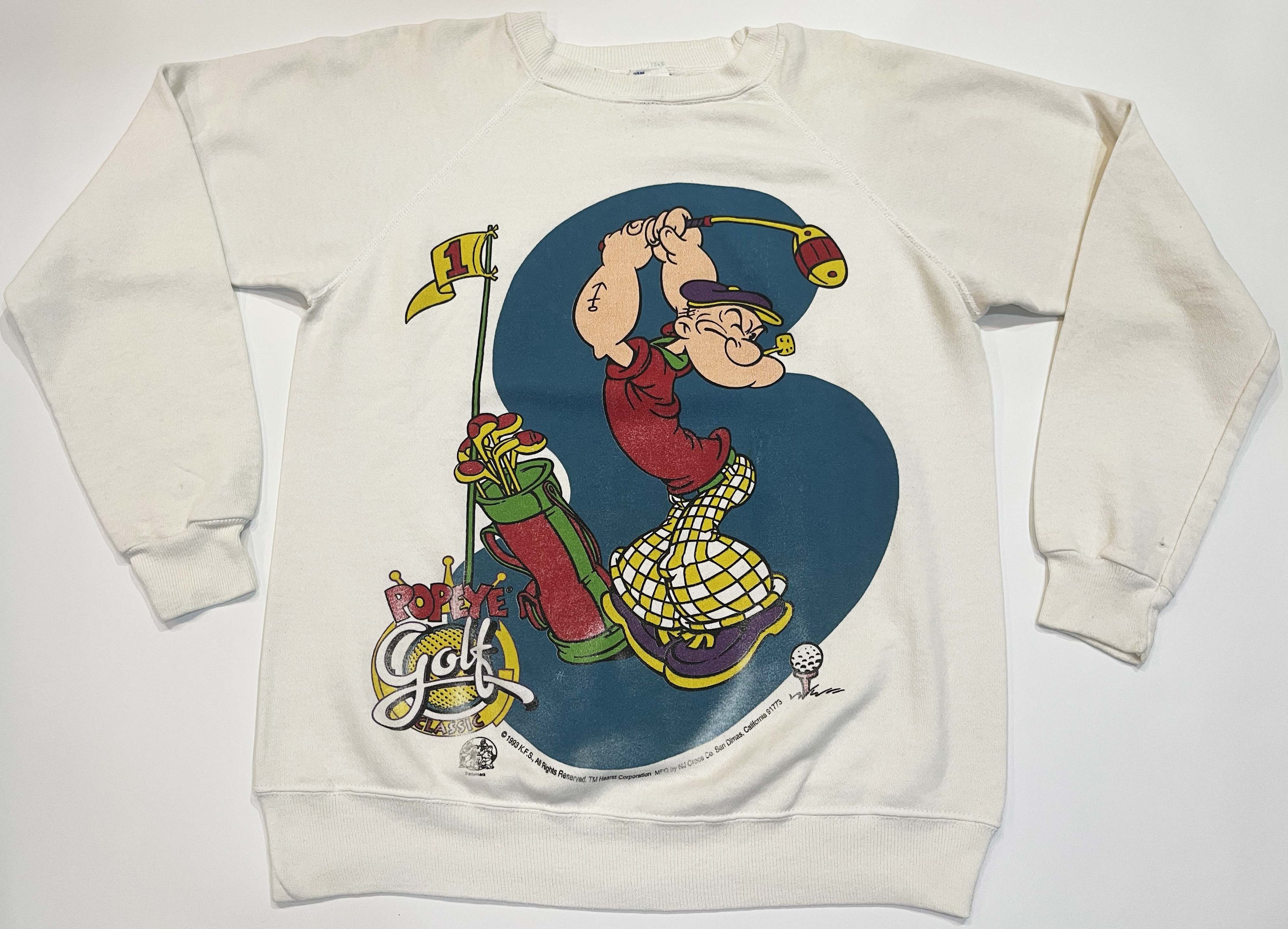 Jerzees × Vintage Vintage Jerzees 1993 Popeye Golf Crewneck Sweatshirt Size US L / EU 52-54 / 3 - 1 Thumbnail