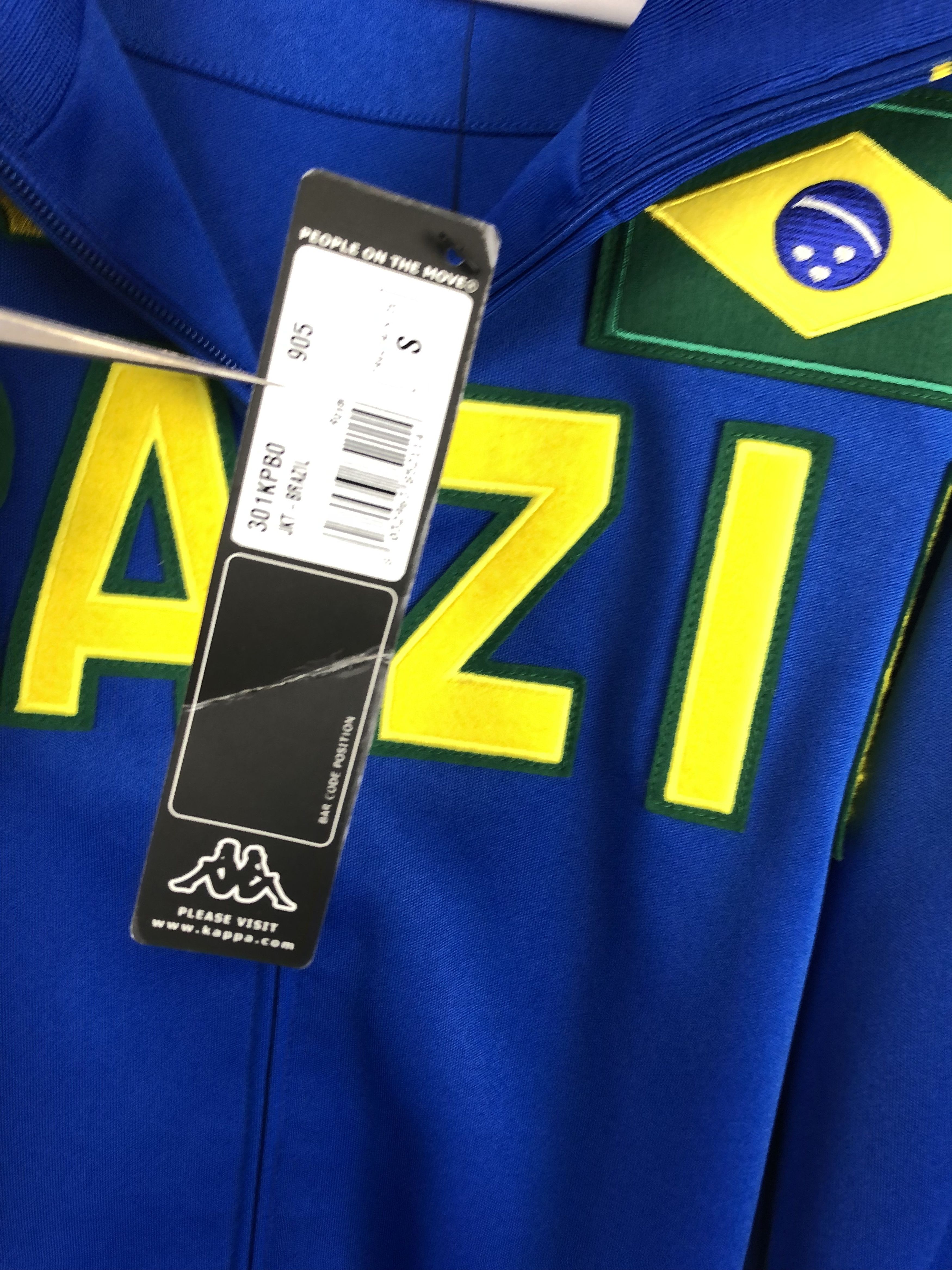 Kappa Kappa Brazil Football Jacket Soccer Track Top Mens New Size US S / EU 44-46 / 1 - 6 Thumbnail