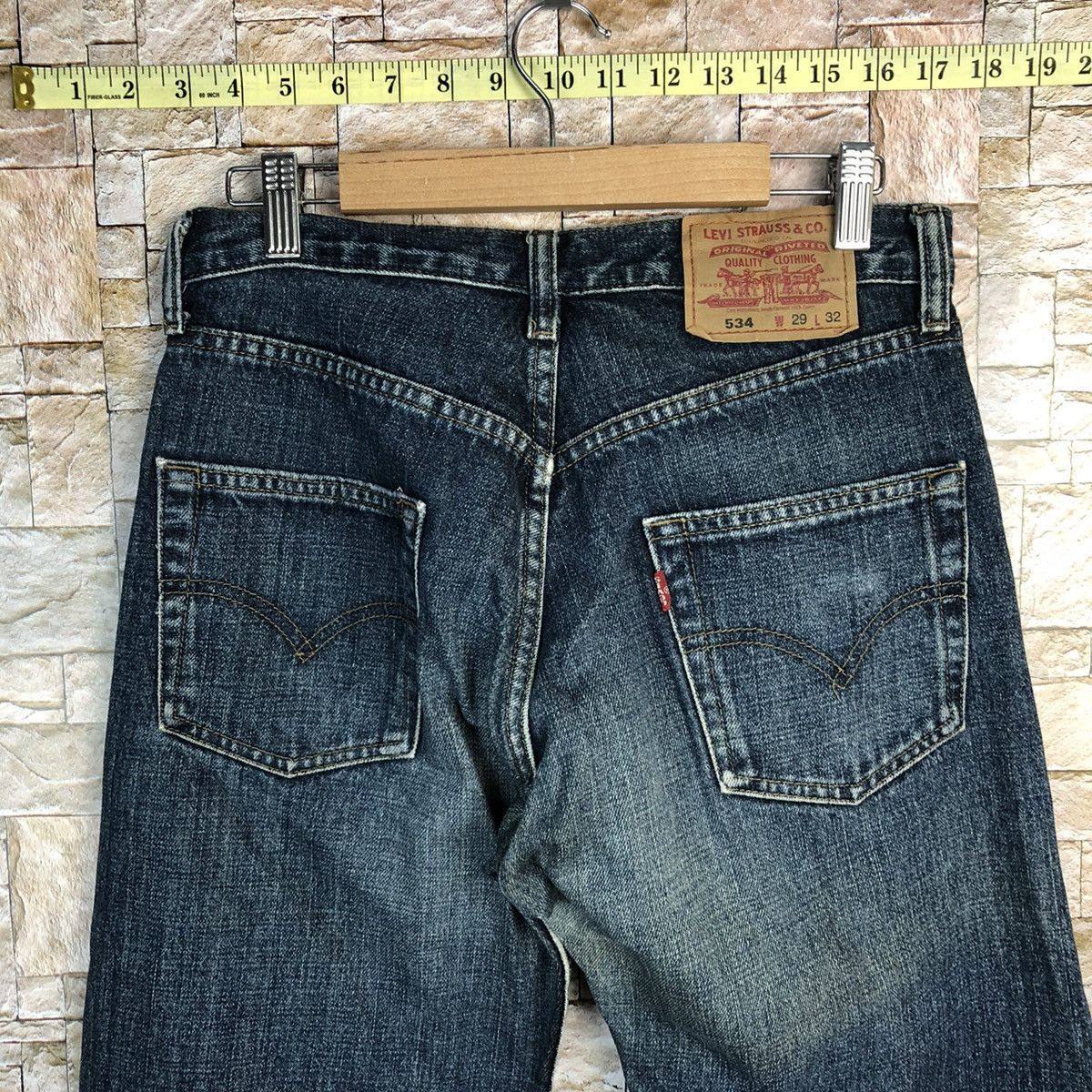 Levi's 534 Levis Blue Denim jeans Pants #7570 Size US 28 / EU 44 - 16 Thumbnail
