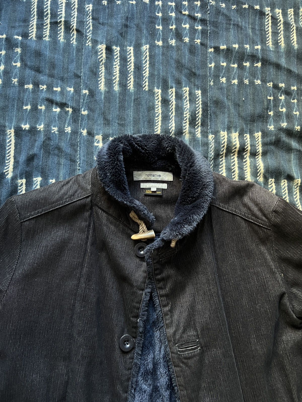 Nonnative × Undercover Nonnative Aizome Hand Dyed Corduroy Fur Coat Size US M / EU 48-50 / 2 - 4 Thumbnail