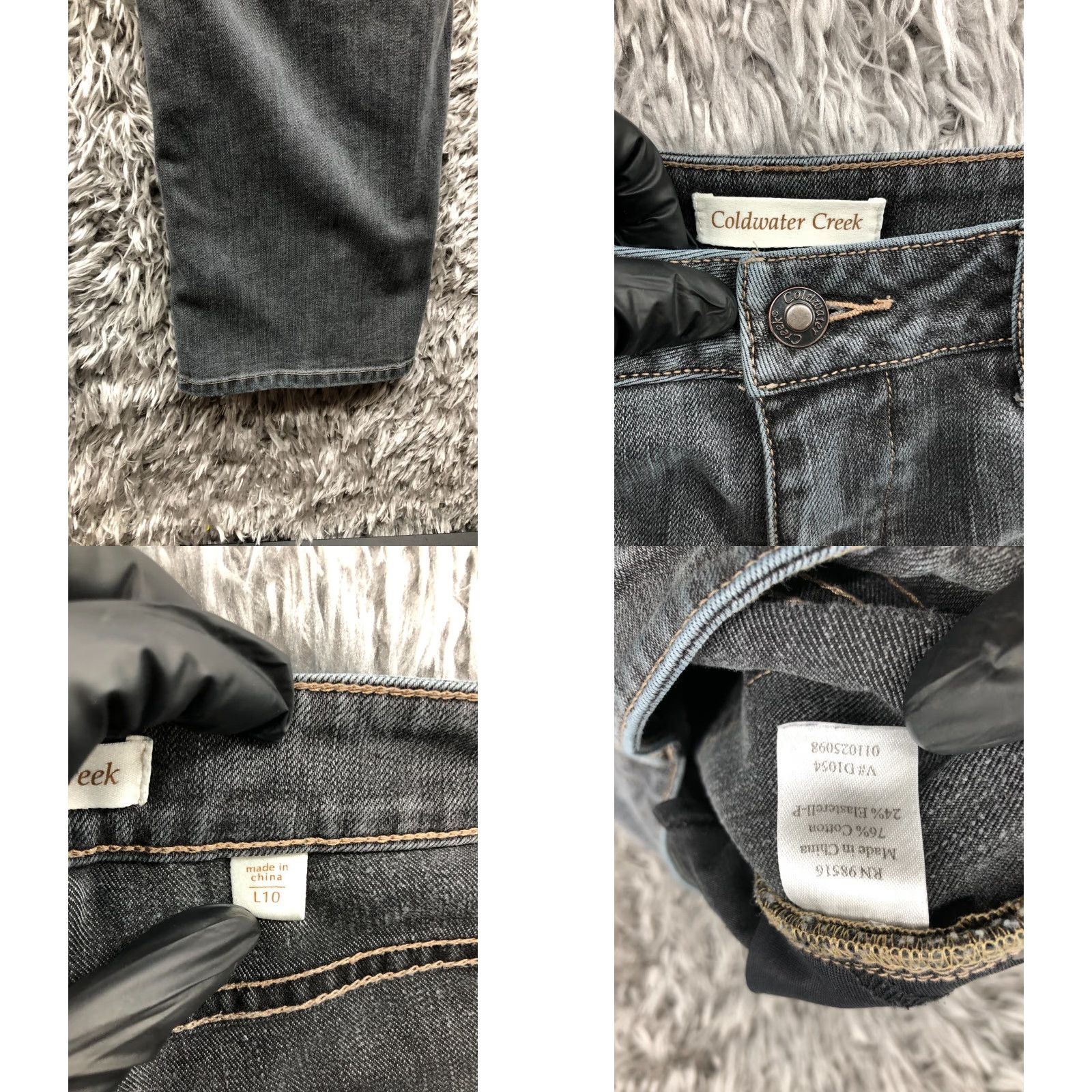 Coldwater Creek Coldwater Creek Jeans Size 10 Long Womens Regular Straight 30 in Gray Medium Denim 5-Pocket Size 32" / US 10 / IT 46 - 8 Thumbnail