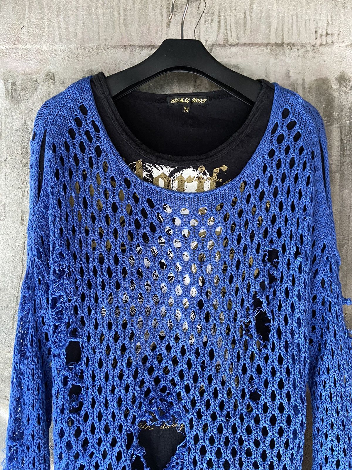 Hysteric Glamour JAPANESE PUNK STYLE 2 IN 1 KNIT UNKNOWN BRAND & LONG SLEEVE Size US M / EU 48-50 / 2 - 3 Thumbnail