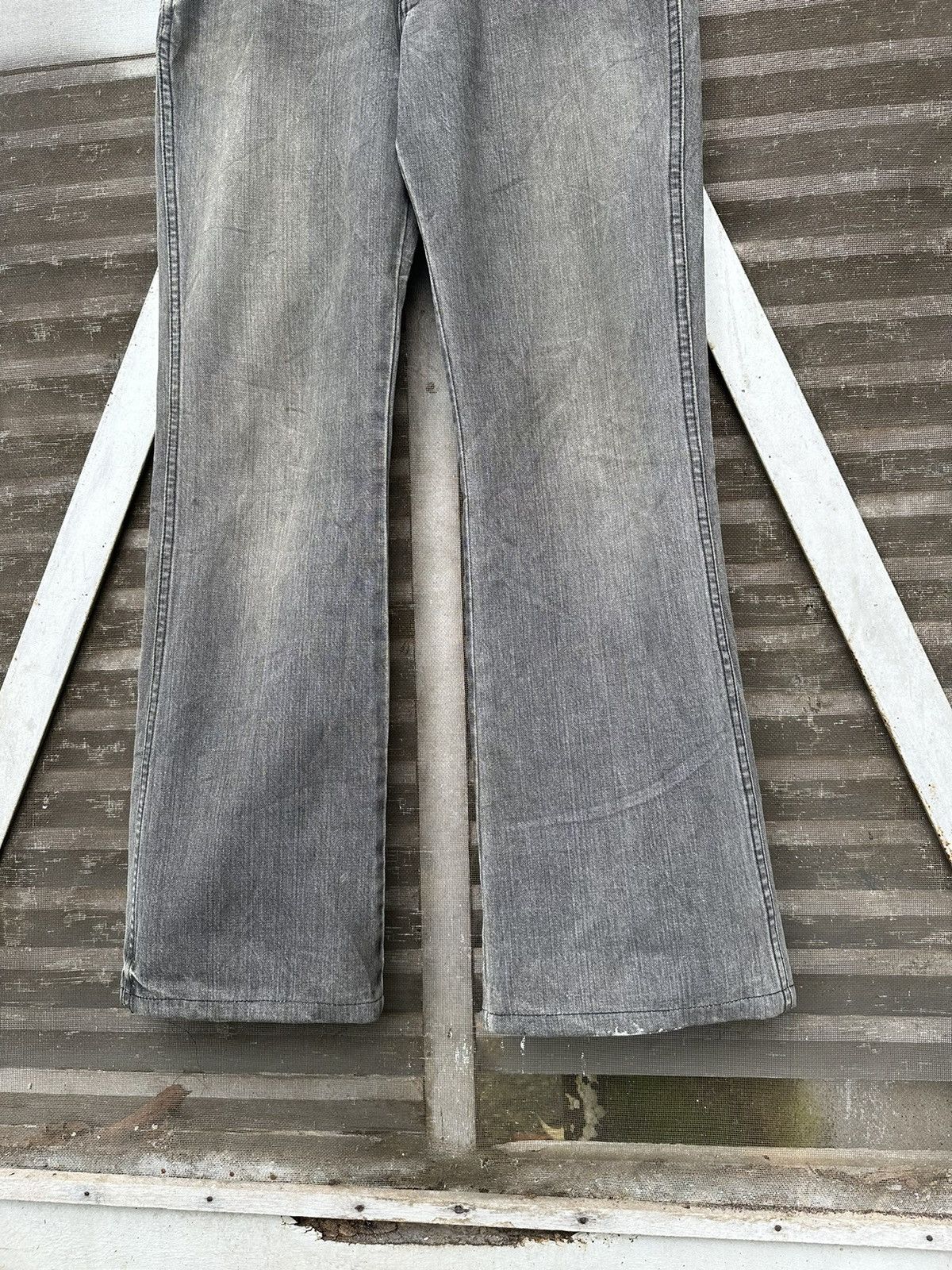 Wrangler 👹Vintage Wrangler Bootcut Grey Jeans Size US 30 / EU 46 - 9 Thumbnail