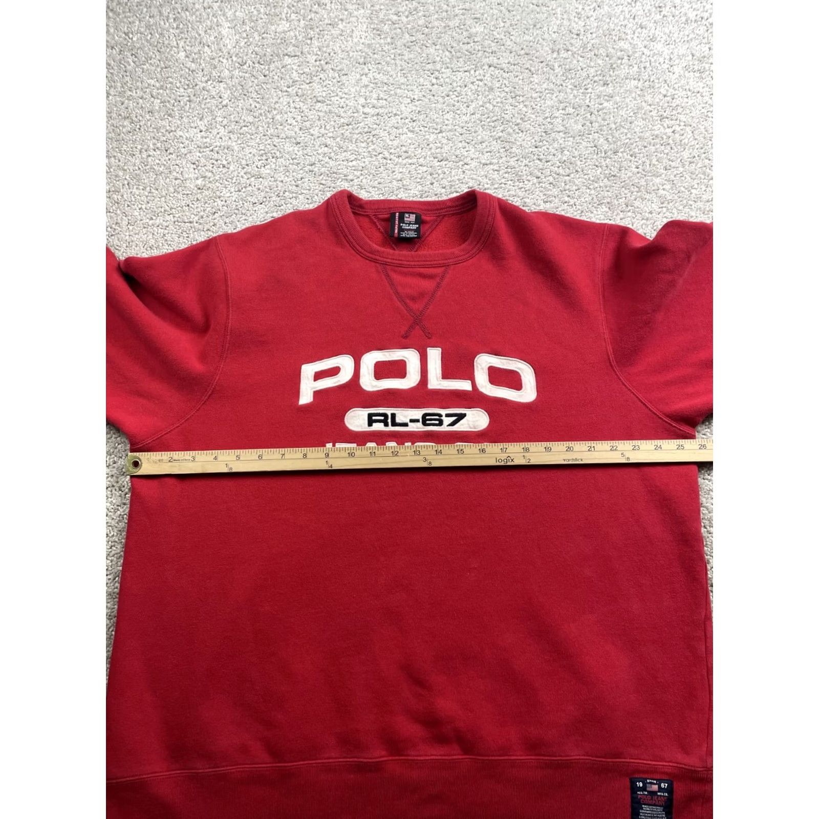 Vintage Polo Jeans Co Ralph Lauren Sweater Mens XL Red RL-67 Logo Fleece Size US XL / EU 56 / 4 - 6 Thumbnail