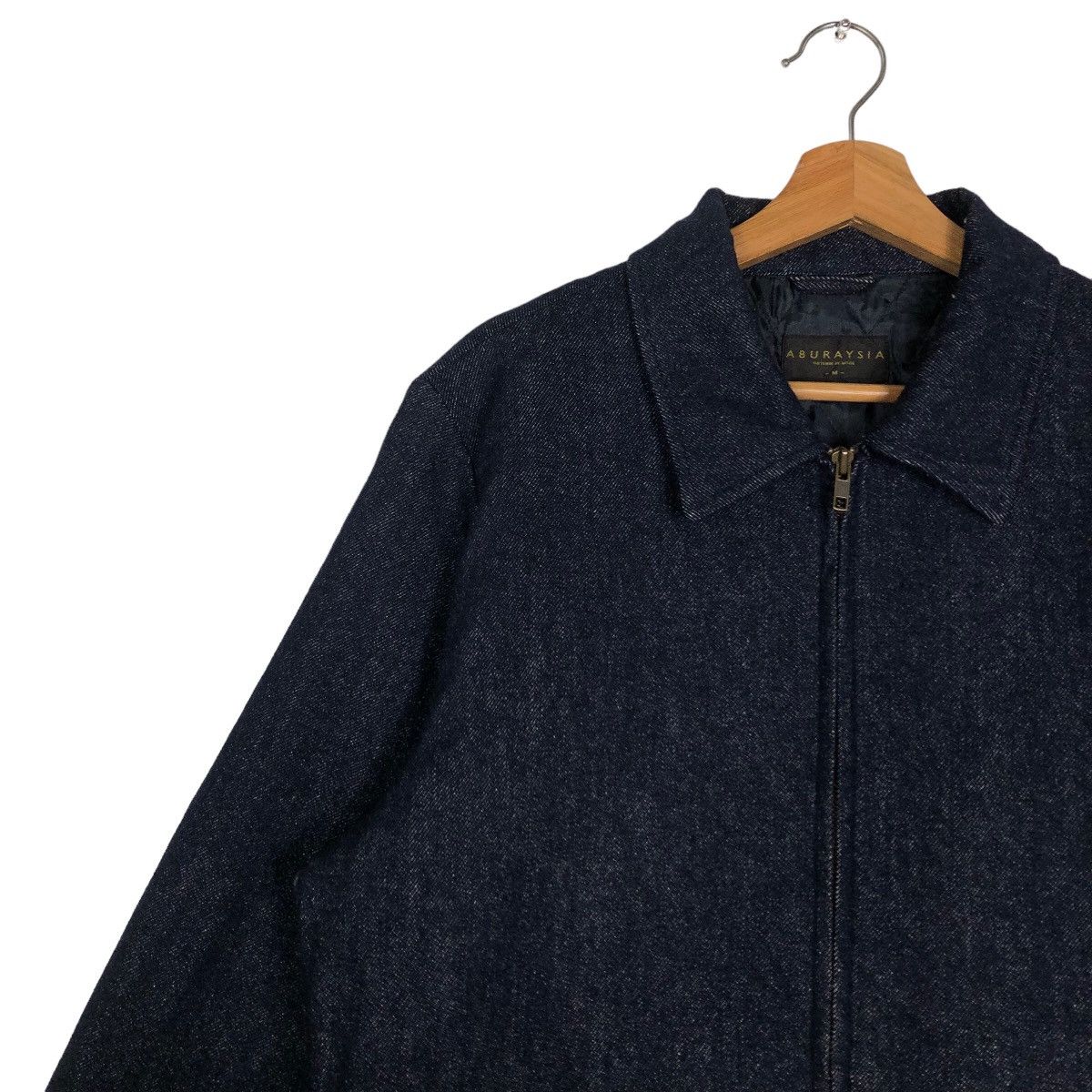 Japanese Brand 🔥90’s Vintage Denim Biker Jacket Aburaysia Issey Miyake Size US M / EU 48-50 / 2 - 7 Thumbnail