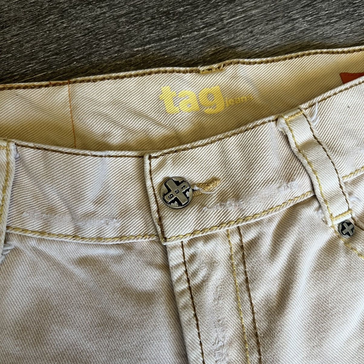 Vintage Vintage Y2K 2000s Tag + Brand Flare Denim Jeans Low Rise 28 Size 28" / US 6 / IT 42 - 8 Thumbnail