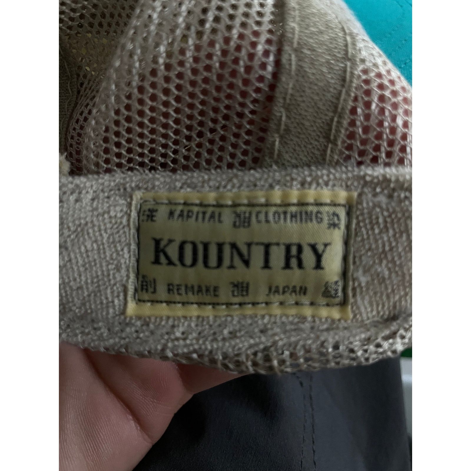Kapital Kapital Kountry Trucker Tan Teal Used OS Size ONE SIZE - 2 Thumbnail