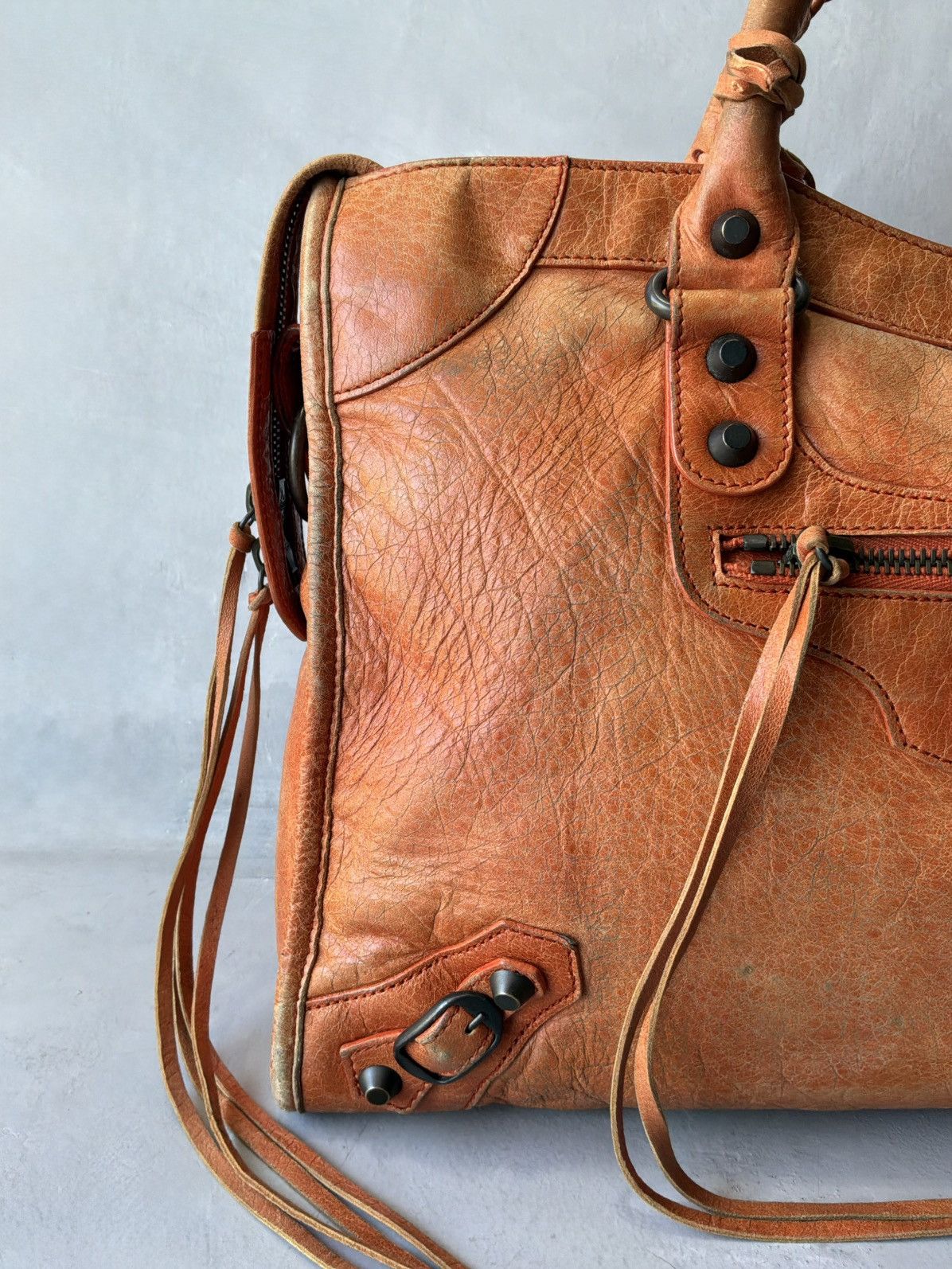 Balenciaga Balenciaga - Classic City - Orange Lambskin Bag Size ONE SIZE - 6 Thumbnail