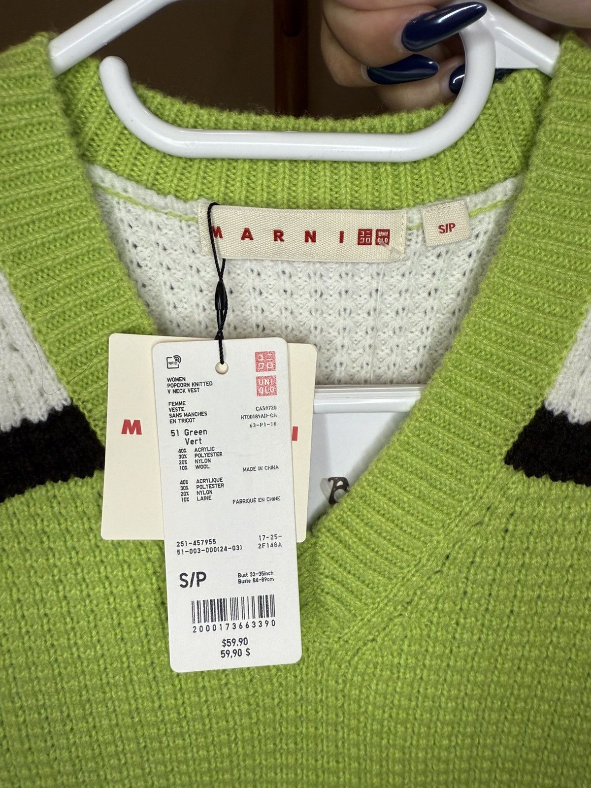 Marni × Uniqlo Brand new Uniqlo Marni knitted vest Size S / US 4 / IT 40 - 4 Thumbnail