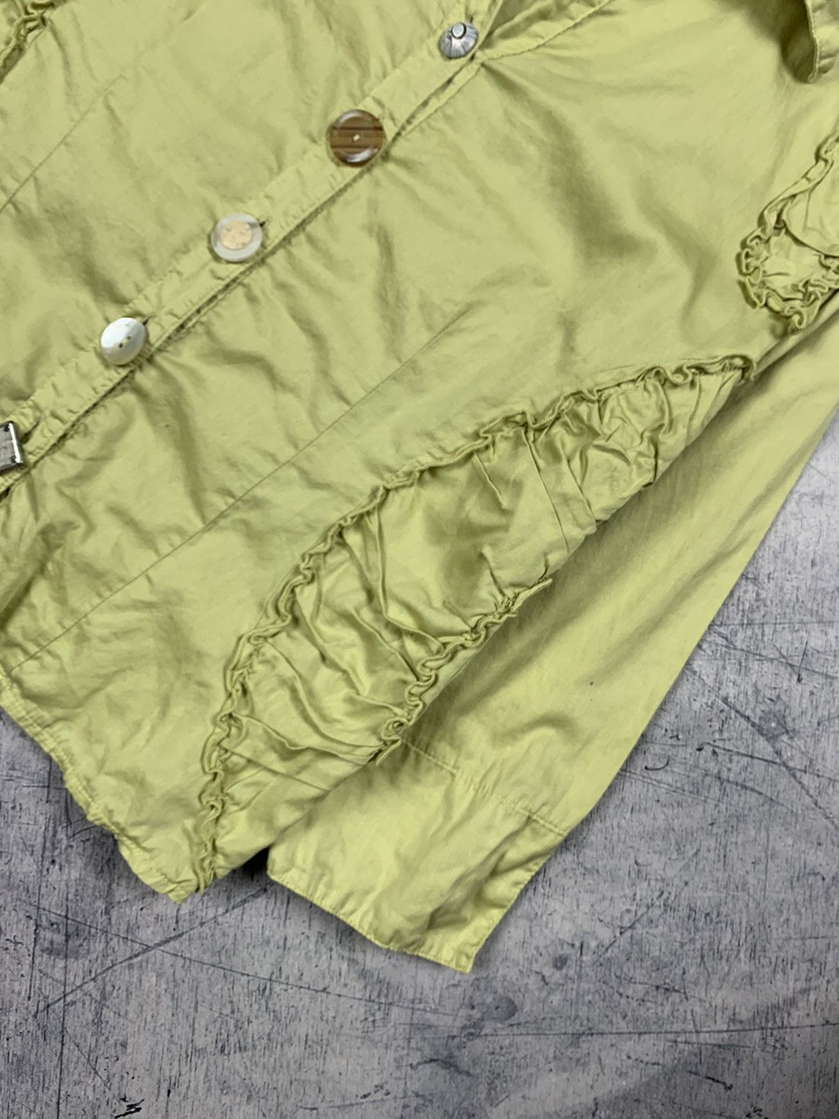 Elisa Cavaletti Elisa Cavaletti Avant Garde Blouse Shirt Green Size M Italy Size M / US 6-8 / IT 42-44 - 6 Thumbnail