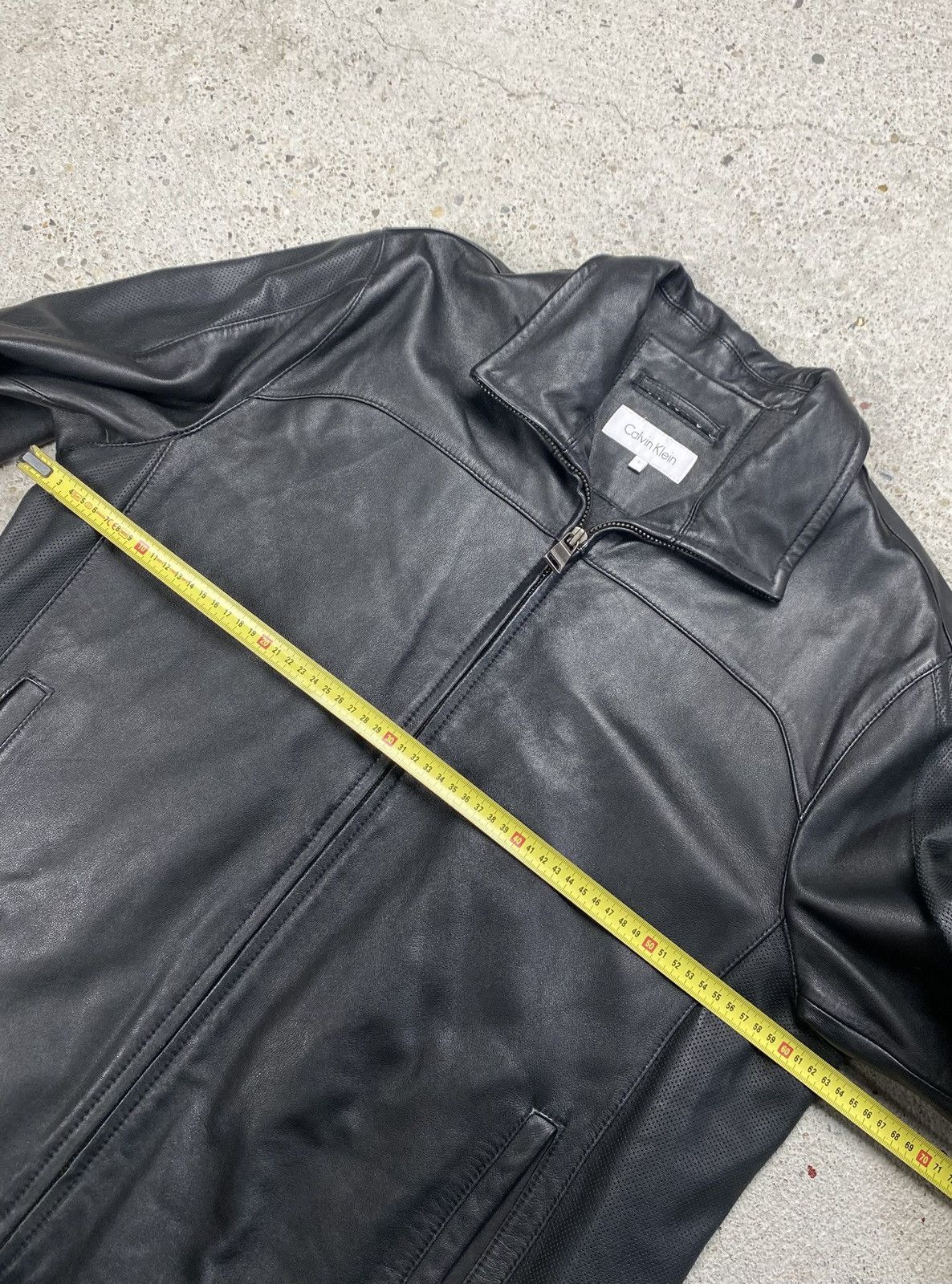 Calvin Klein Calvin klein black leather jacket luxury Size US L / EU 52-54 / 3 - 21 Thumbnail