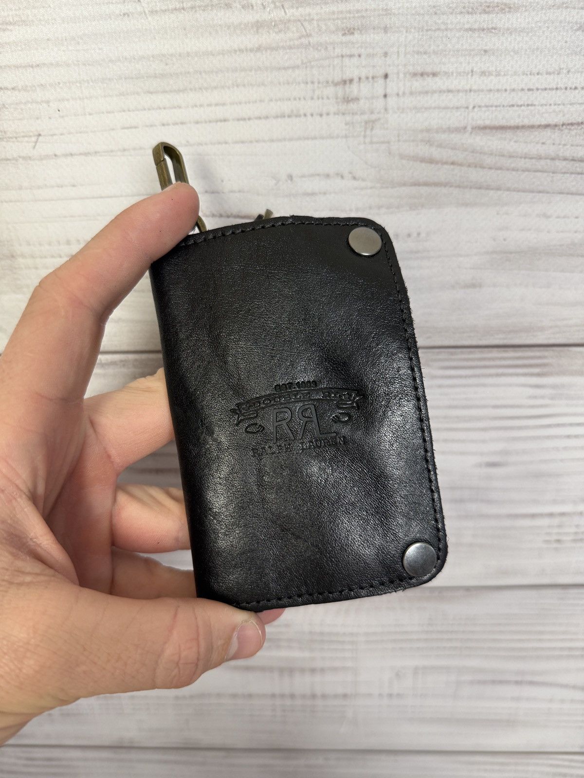 Ralph Lauren Double RL Leather Wallet RRL Wallet Size ONE SIZE - 5 Thumbnail