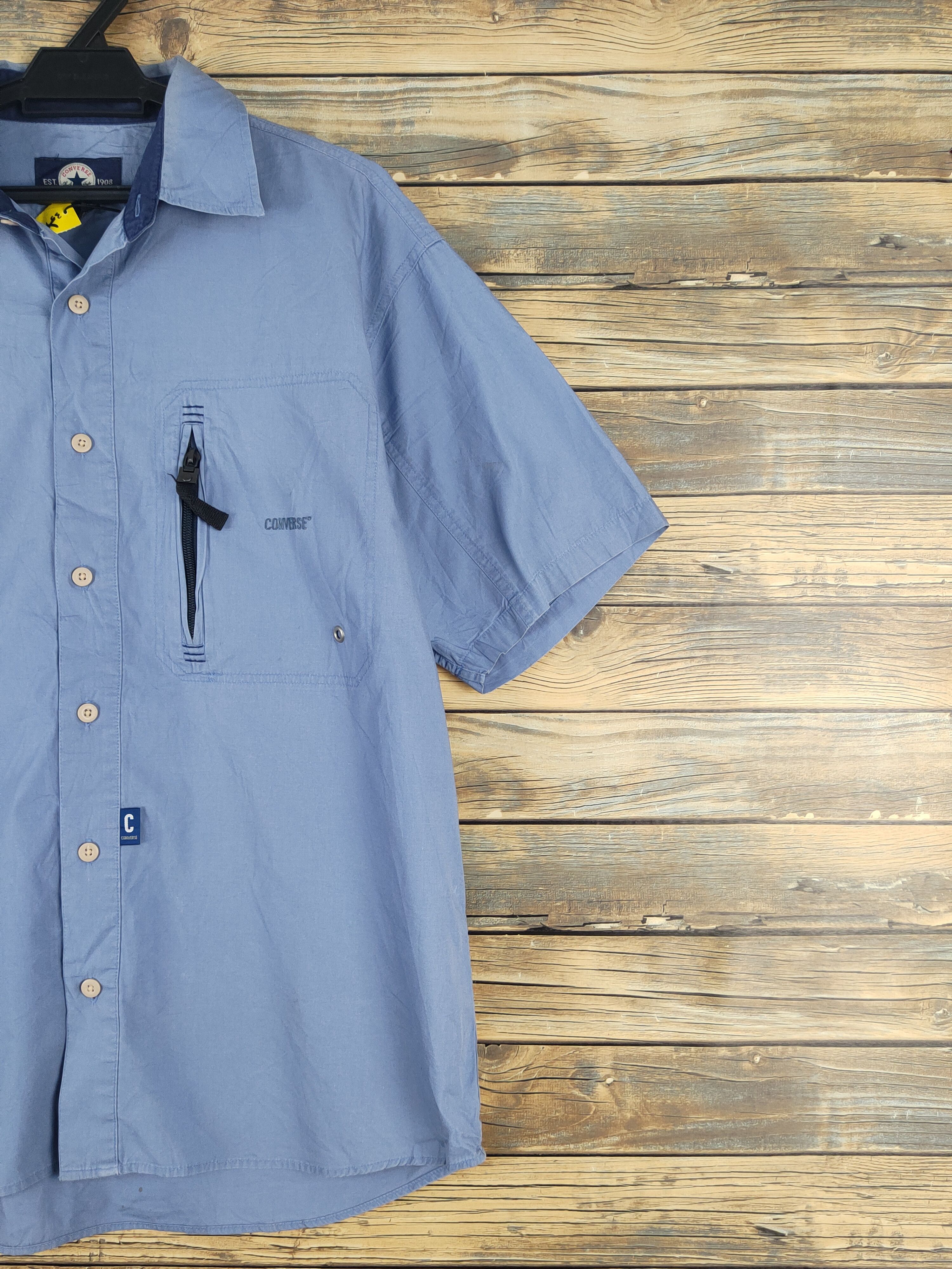 Converse Converse Blue Button Ups Shirts #W1650 Size US L / EU 52-54 / 3 - 8 Thumbnail